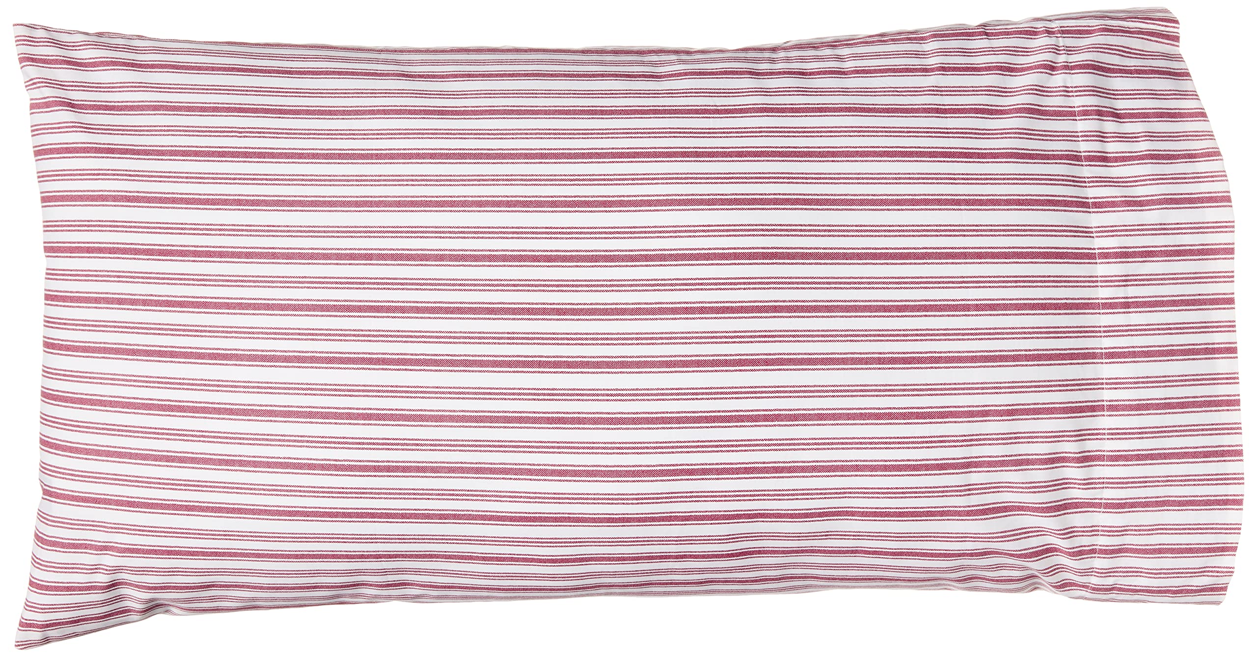 Nautica King Cotton Percale Sheets - Red Striped Bedding Set for Cozy Home Decor