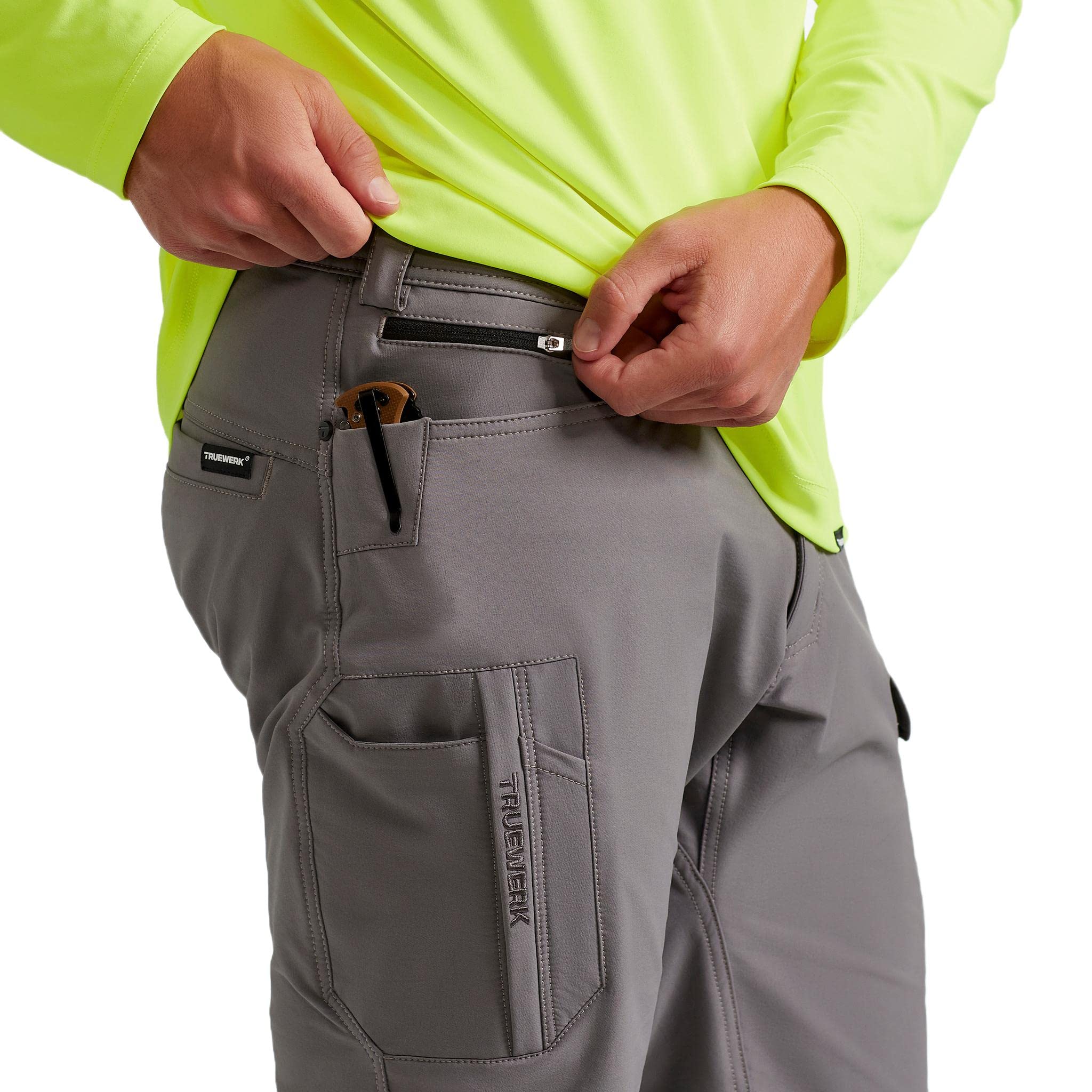 TRUEWERK Men's Modern Workwear Pants - Durable & Comfortable for Construction, Landscaping & Outdoor Jobs - Perfect for Carpenters, Electricians & Handymen