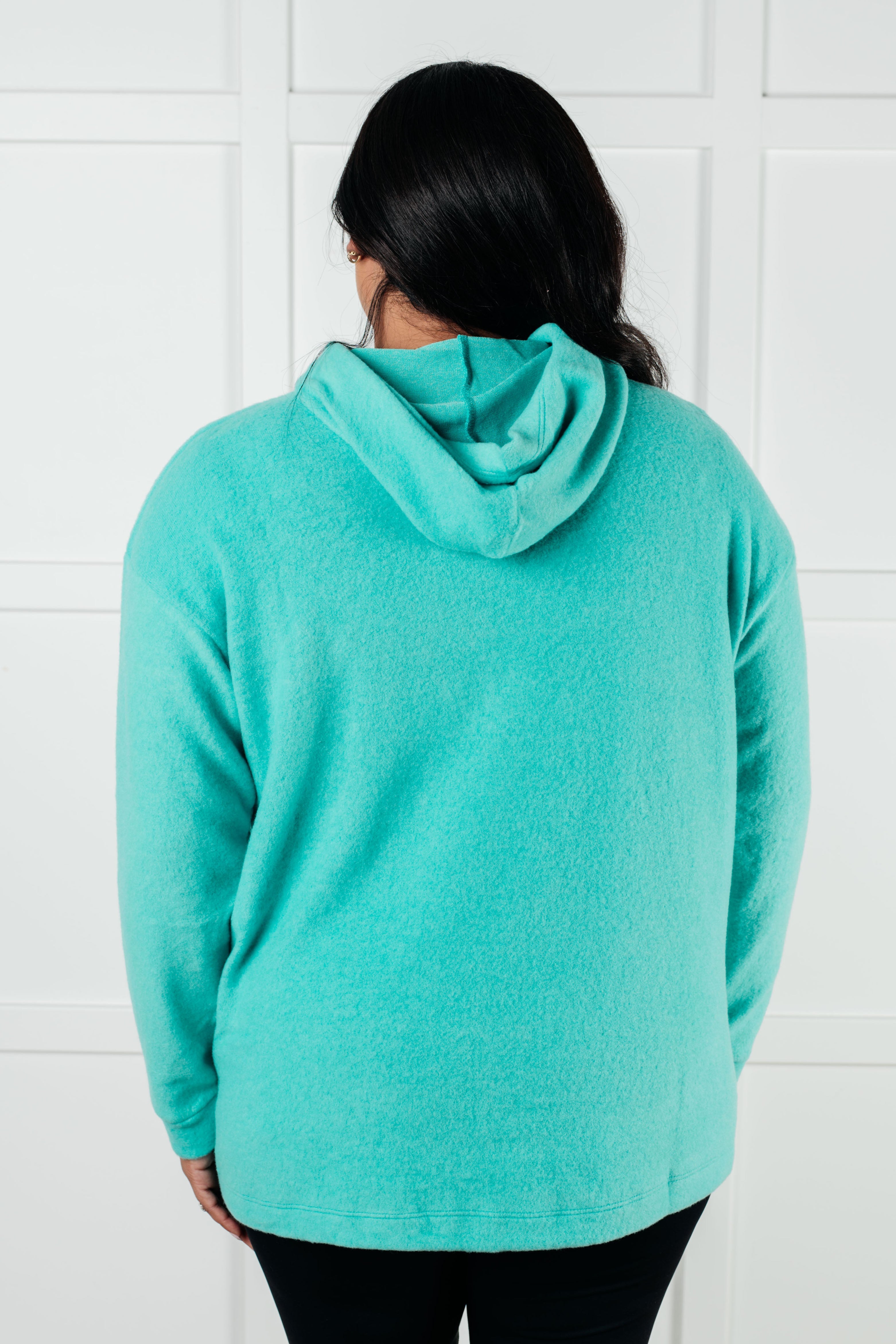 Best Turquoise Hooded Pullover for Women - Soft & Cozy Oversized Sweatshirt for Casual Wear, Lounge & Outdoor Activities