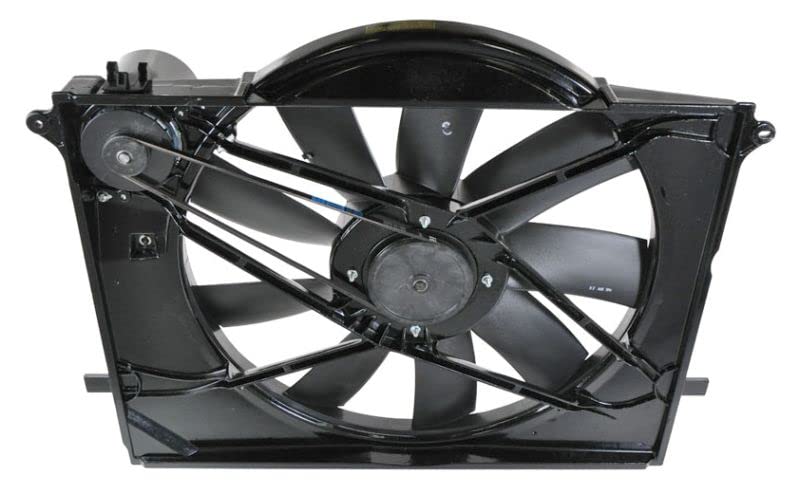 High-Performance Radiator Cooling Fan Assembly for 2000-2001 Mercedes-Benz CL500, CL55 AMG, S430, S500, S55 AMG - Direct Replacement Part MB3115113 - Perfect for Engine Overheating Prevention & Summer Driving