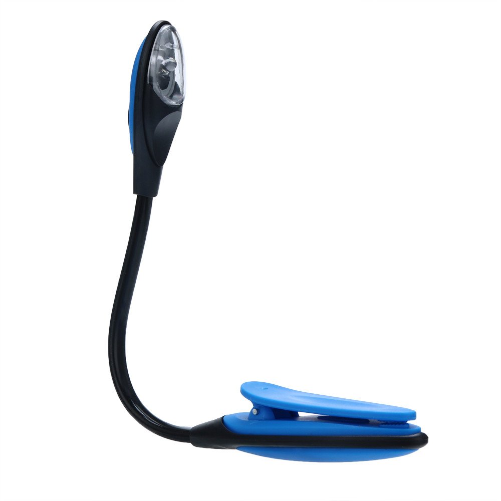 Selomore Mini LED Clip Book Light - Portable Reading Lamp for Travel, Bed & Night Reading - Adjustable Brightness, USB Rechargeable, Eye-Friendly Light for Books, Kindles & E-Readers