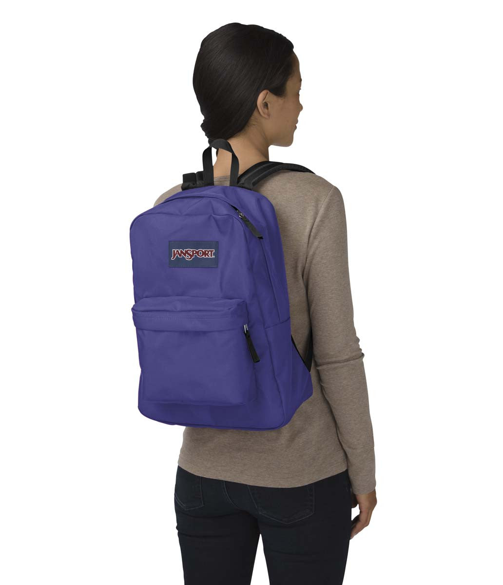 JANSPORT Superbreak Backpack - Lightweight Laptop Backpack for School & Travel, Violet Purple - Perfect for College Students, Commuters & Everyday Use