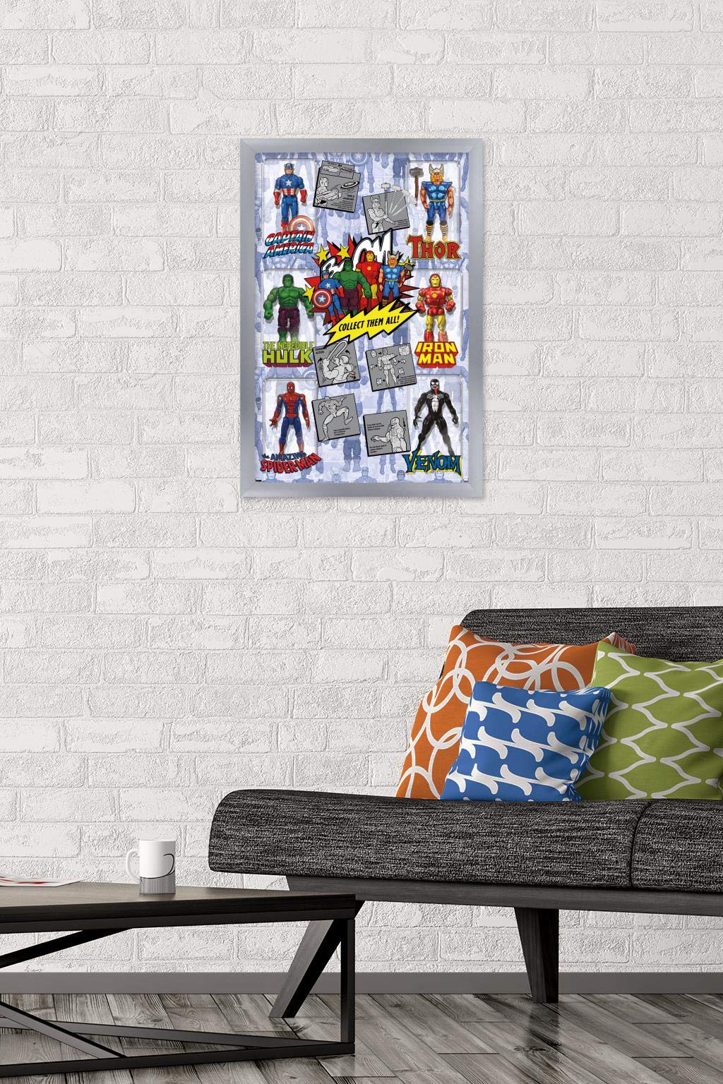 Marvel Comics Action Figures Wall Poster - 14.725