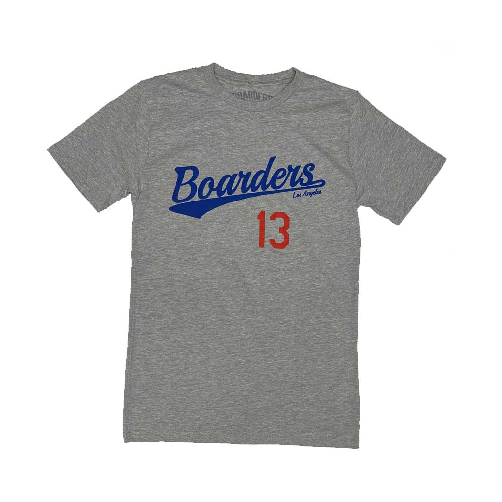 Borders Script 13 Short Sleeve T-Shirt - Heather Grey - Casual Streetwear for Men & Women | Perfect for Everyday Wear, Summer Outfits, and Urban Fashion