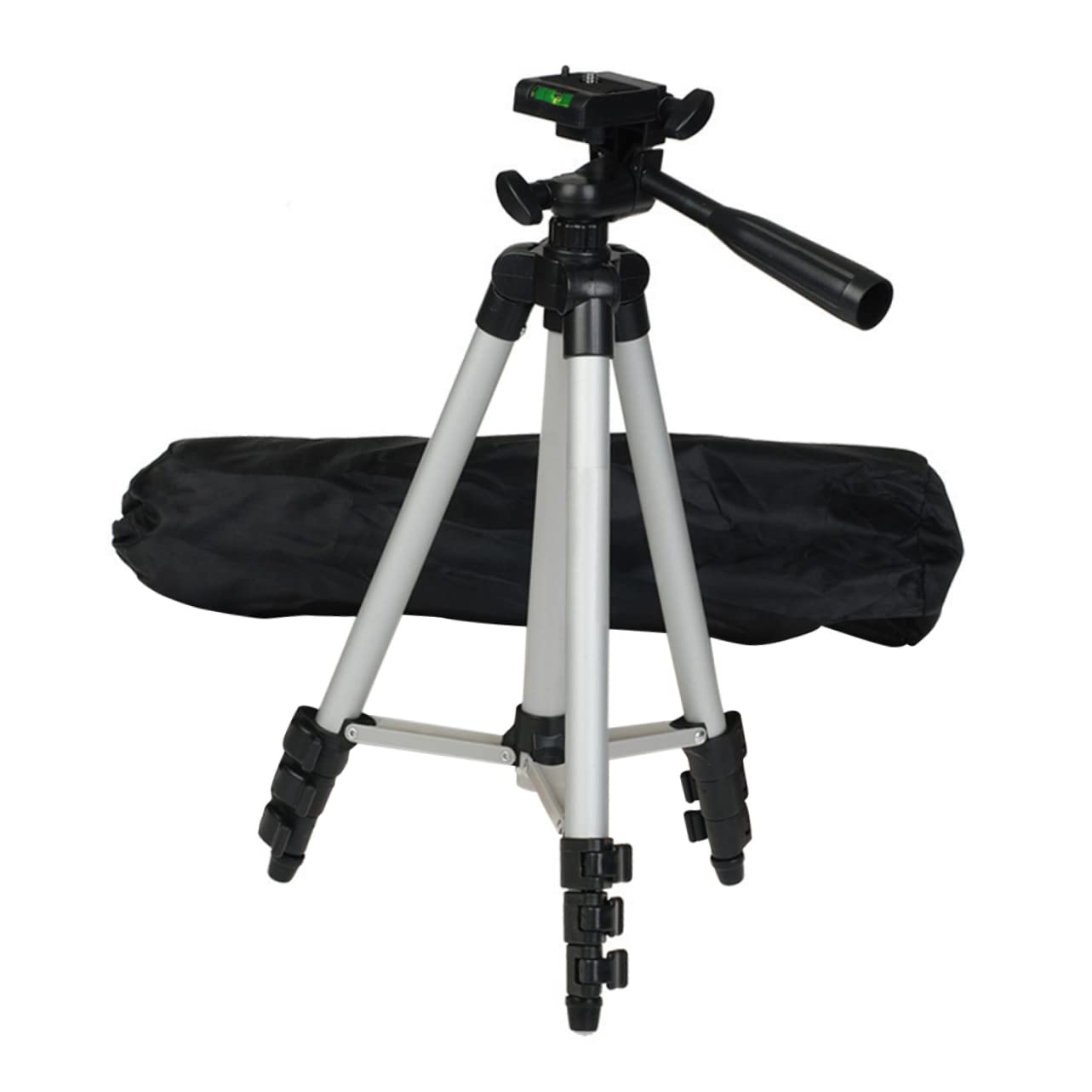 CAXUSD 360° Rotatable Phone Stand with Tripod Base - Adjustable Holder for Smartphones, Tablets & Cameras - Perfect for Video Calls, Live Streaming & Hands-Free Viewing