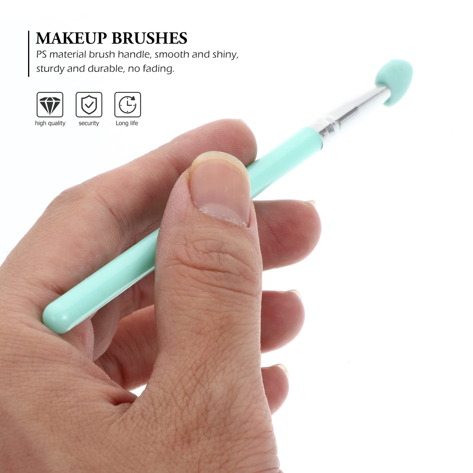 FOMIYES 7-Piece Labeled Silicone Makeup Brush Set - Professional Facial Mask & Cream Application Tools for Women - Easy to Clean & Reusable - Perfect for Skincare Routine, Makeup Application & At-Home Spa Days