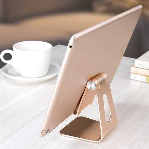Bakeey™ ALT 4 Aluminum Alloy Adjustable Anti-Slip Desktop Stand - Universal Charging Holder for iPad, iPhone & Tablets - Perfect for Home Office, Bedside & Kitchen Use