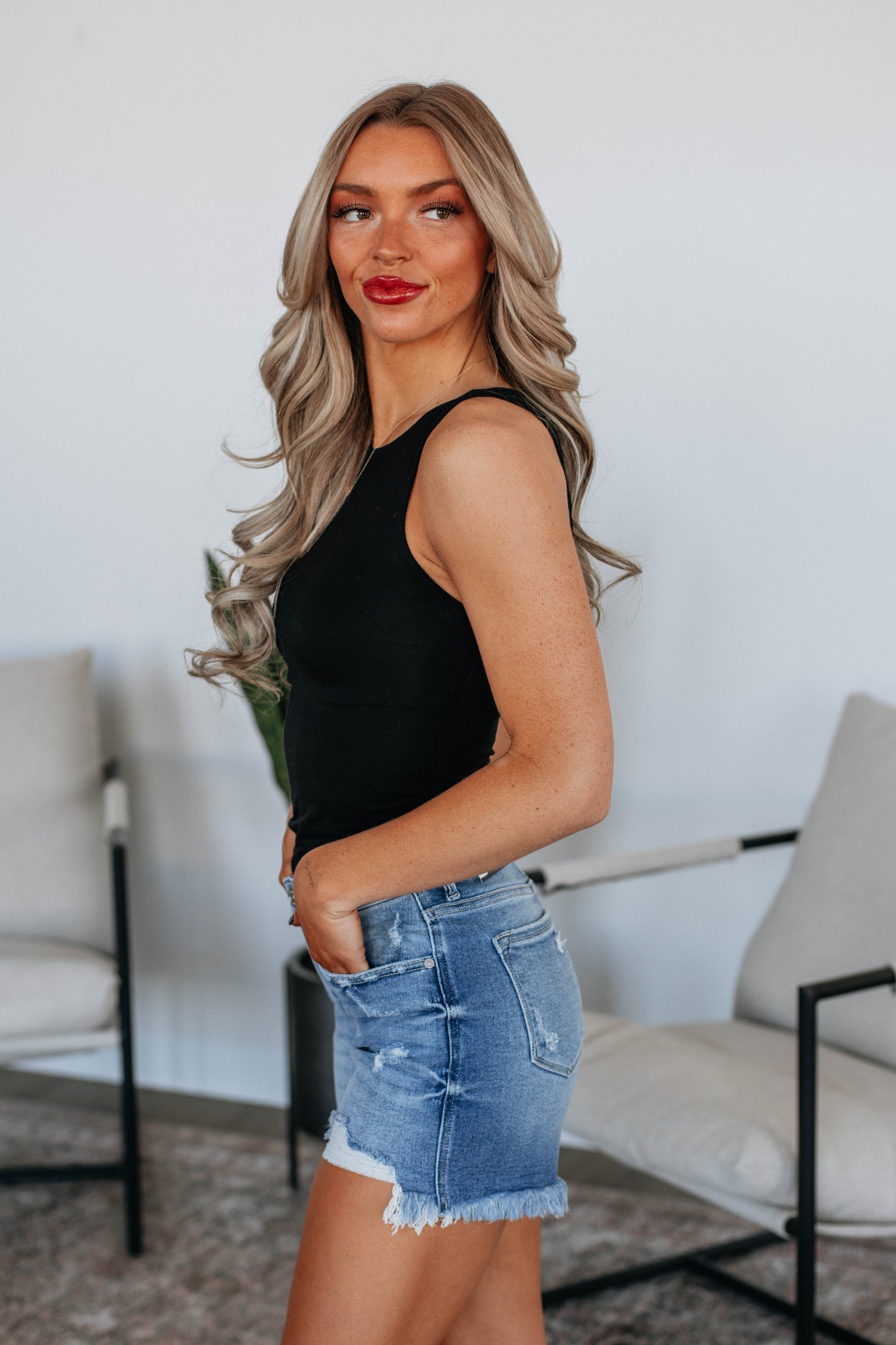Ariel Basic Tank Top for Women - Soft & Comfortable Black Cotton Shirt | Perfect for Casual Wear, Layering & Everyday Outfits