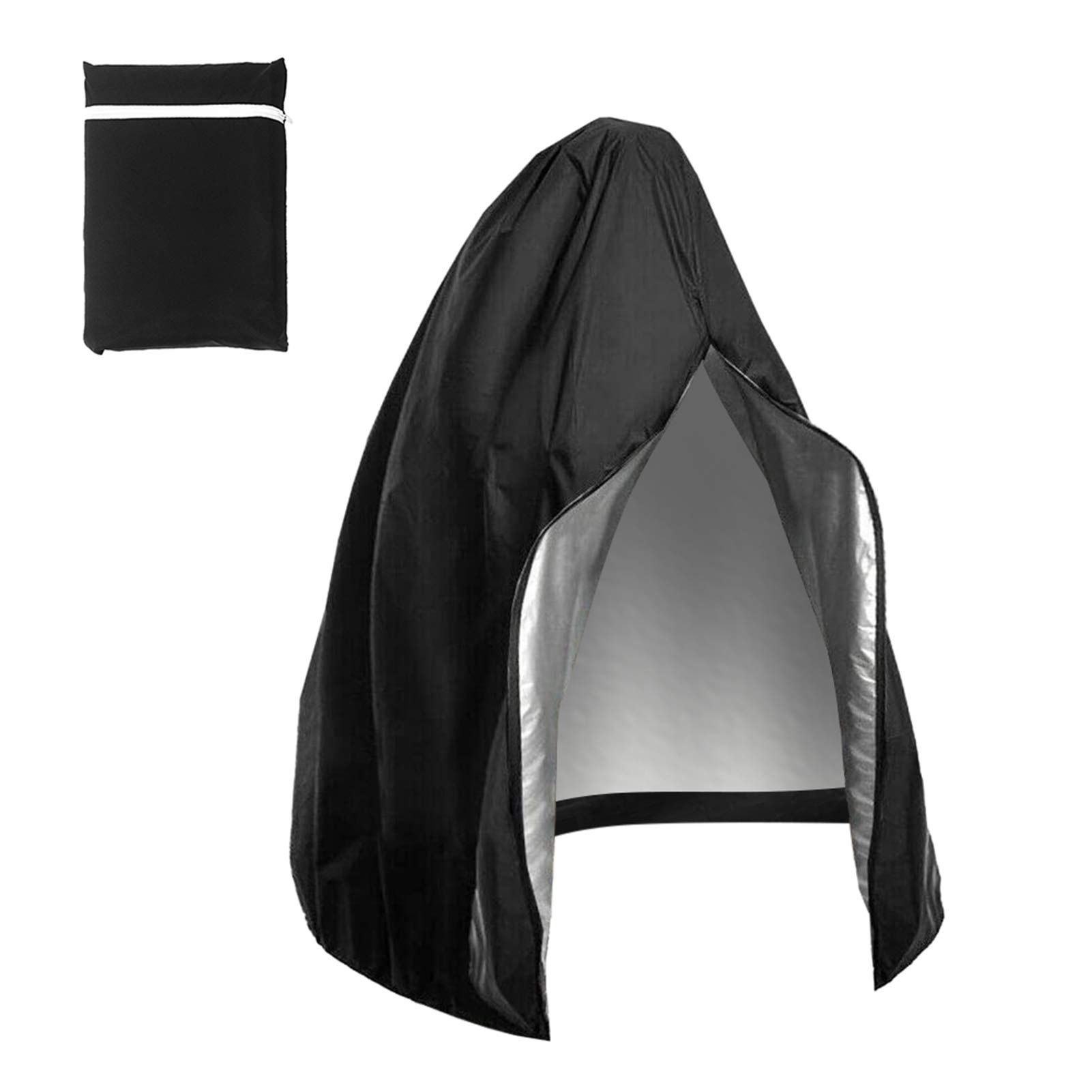 Lixada Waterproof Windproof Anti-Dust Patio Hanging Chair Cover with Zipper - Durable Outdoor Swing Chair Cover for Most Single Egg Chairs - Perfect for Garden, Balcony & Backyard Relaxation