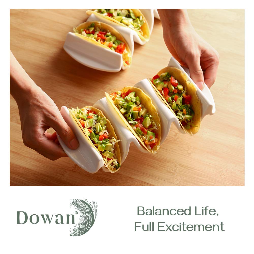 DOWAN Porcelain Taco Holder Set of 2 - 9.75