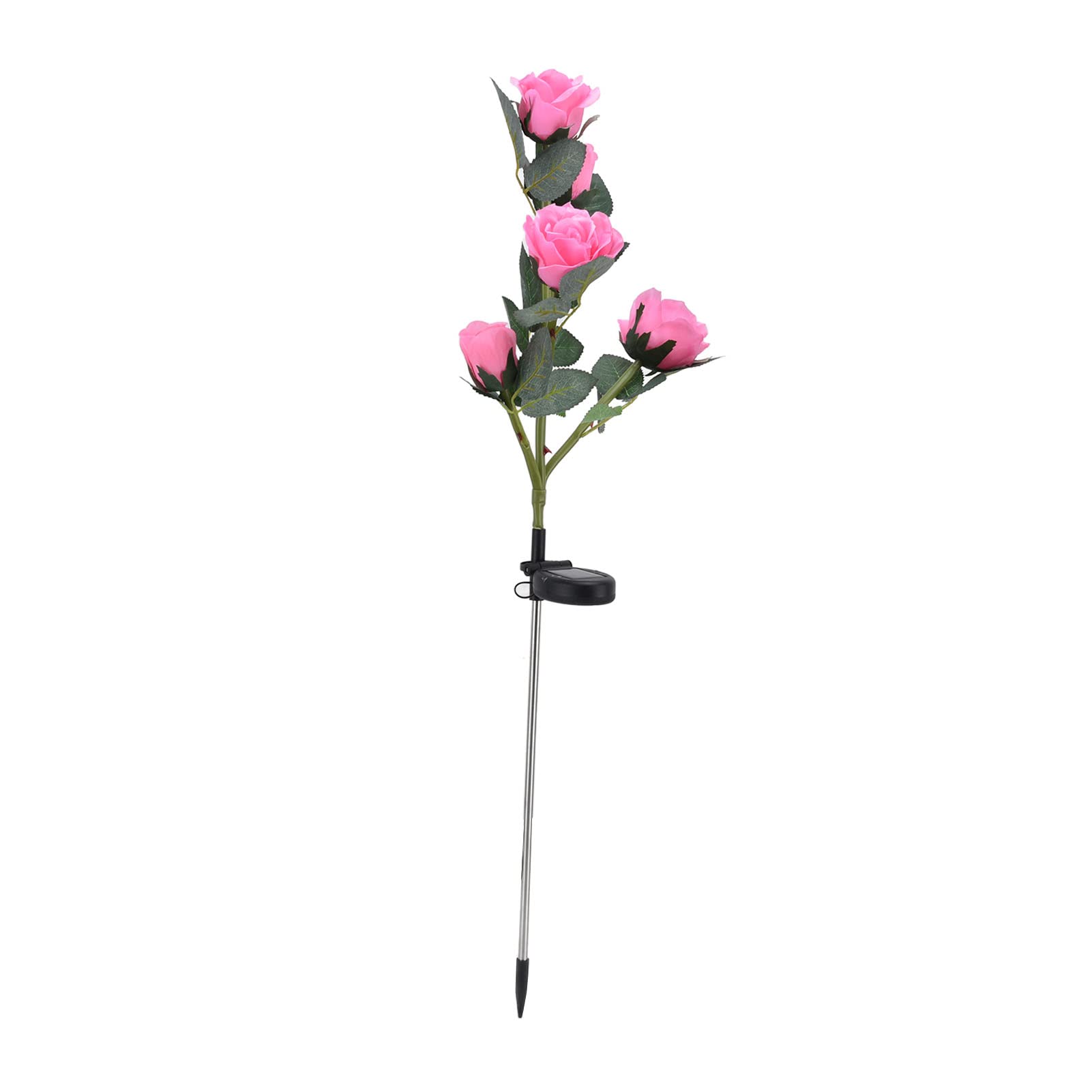 Shanrya Solar Flower Lights - Waterproof, Auto On/Off, Smart Light Sensor, Solar Powered Outdoor Garden Decor for Yard, Patio, Pathway (Pink) - Perfect for Landscape Lighting & Nighttime Ambiance