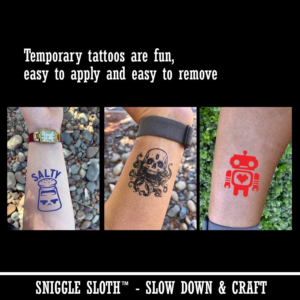 Billiard Pool Table Temporary Tattoo - Water Resistant Fake Body Art Set Collection - Black (One Sheet) - Perfect for Parties, Events, and Sports Enthusiasts