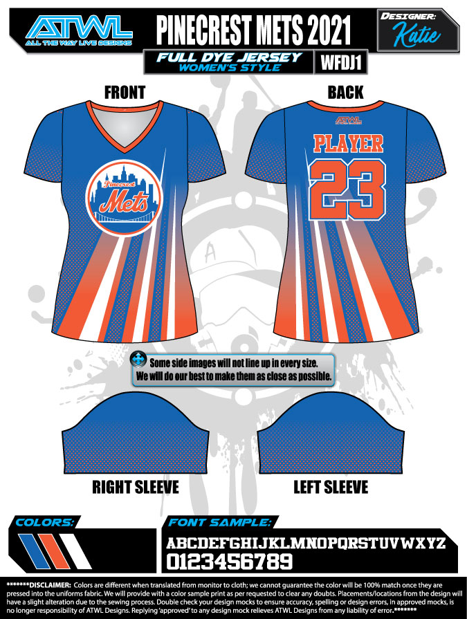 2021 Pinecrest Spring Women's Full Dye Team Jerseys - Breathable & Stylish for Soccer, Basketball & Sports Events