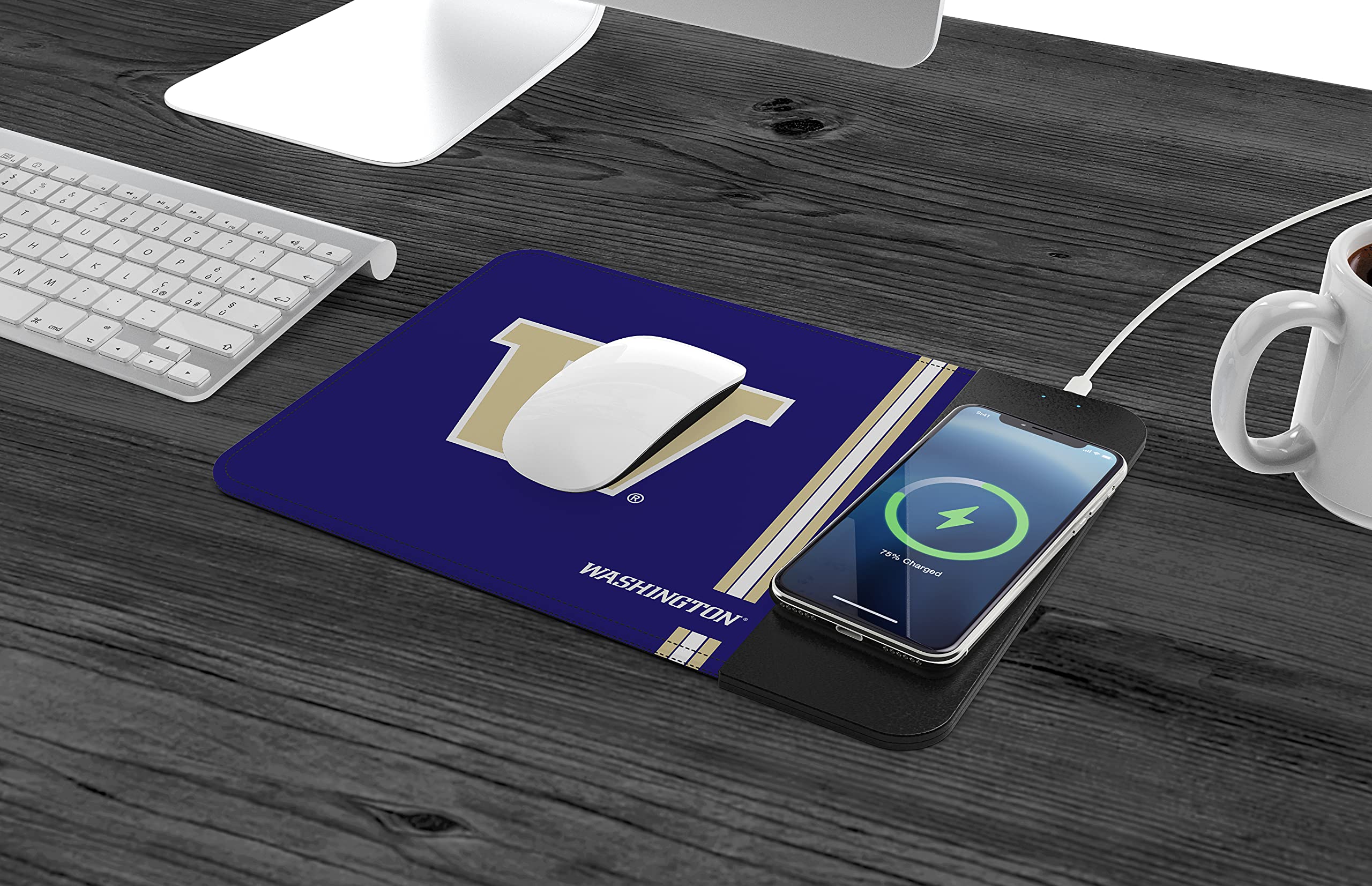 SOAR NCAA Unisex Wireless Charging Mouse Pad with Qi Technology - Perfect for Office, Gaming & Home Workspace Accessories
