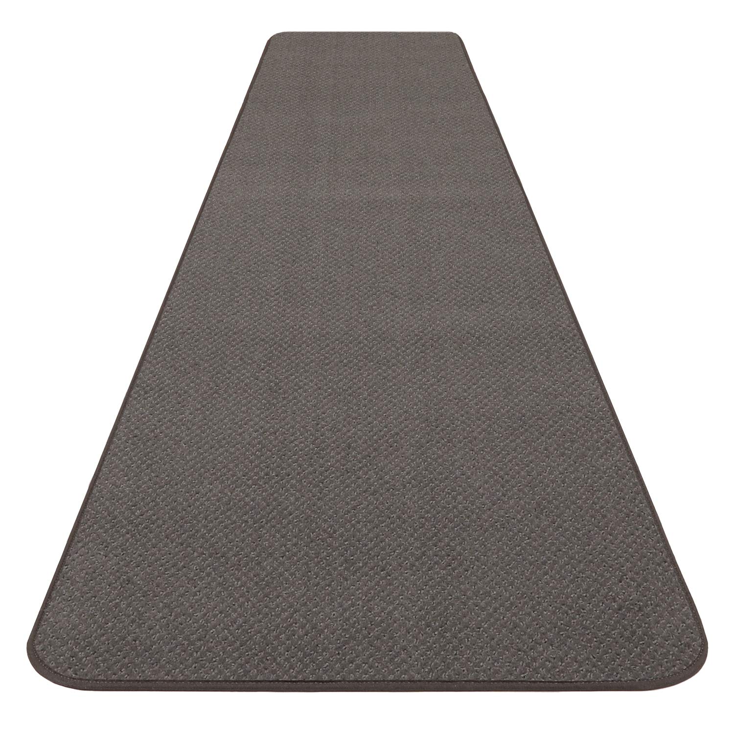 Non-Slip Carpet Runner for Hallway & Stairs - 8ft x 27in Gray Indoor/Outdoor Rug - Perfect for High Traffic Areas, Entryways & Home Safety