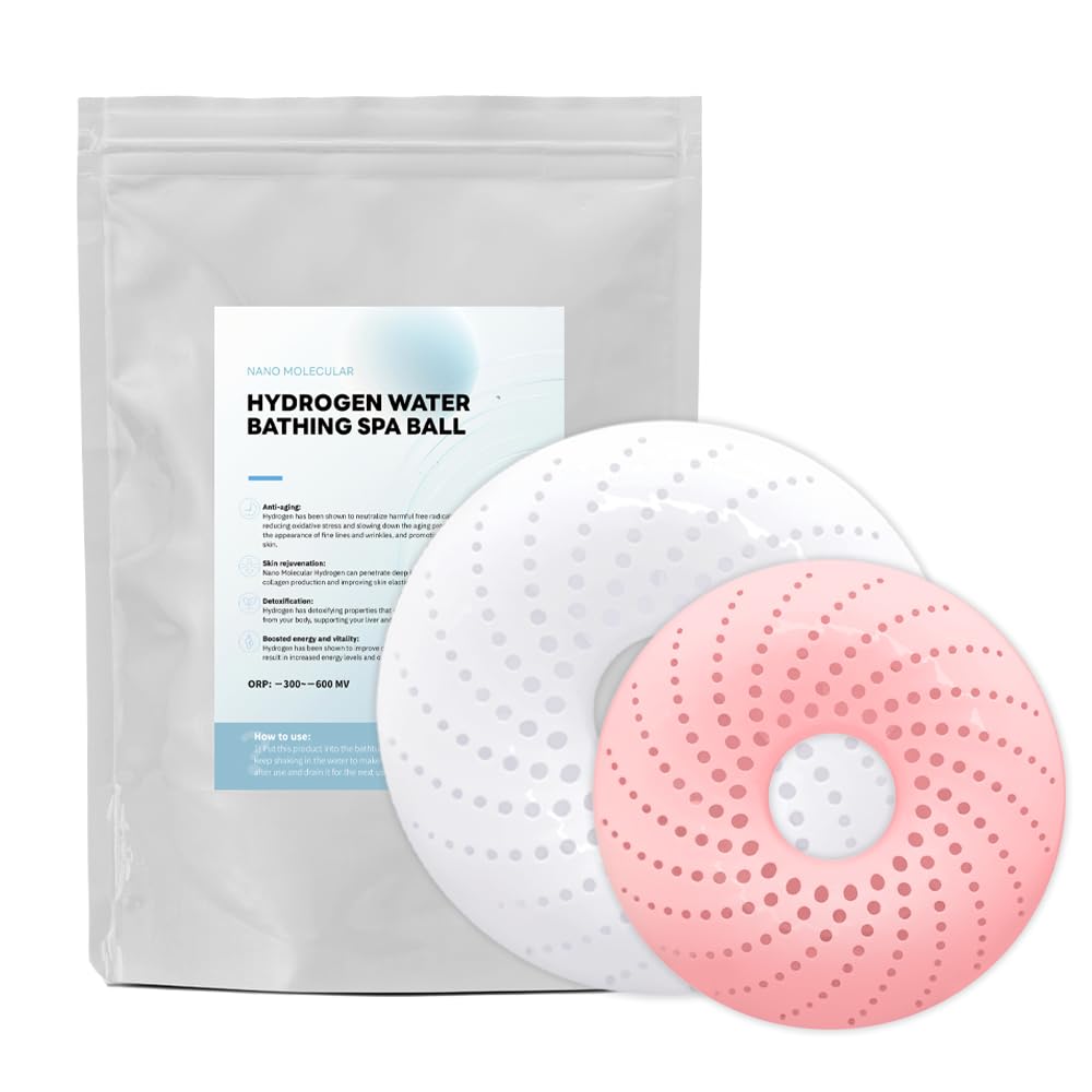 Hydrogen Water Bath Bombs Set - H2 Bath Tablets for Spa & Foot Bath | Beauty & Relaxation Hydrogen Bath Kit with Molecule Generator | Perfect for Home Spa, Relaxation Therapy & Self-Care