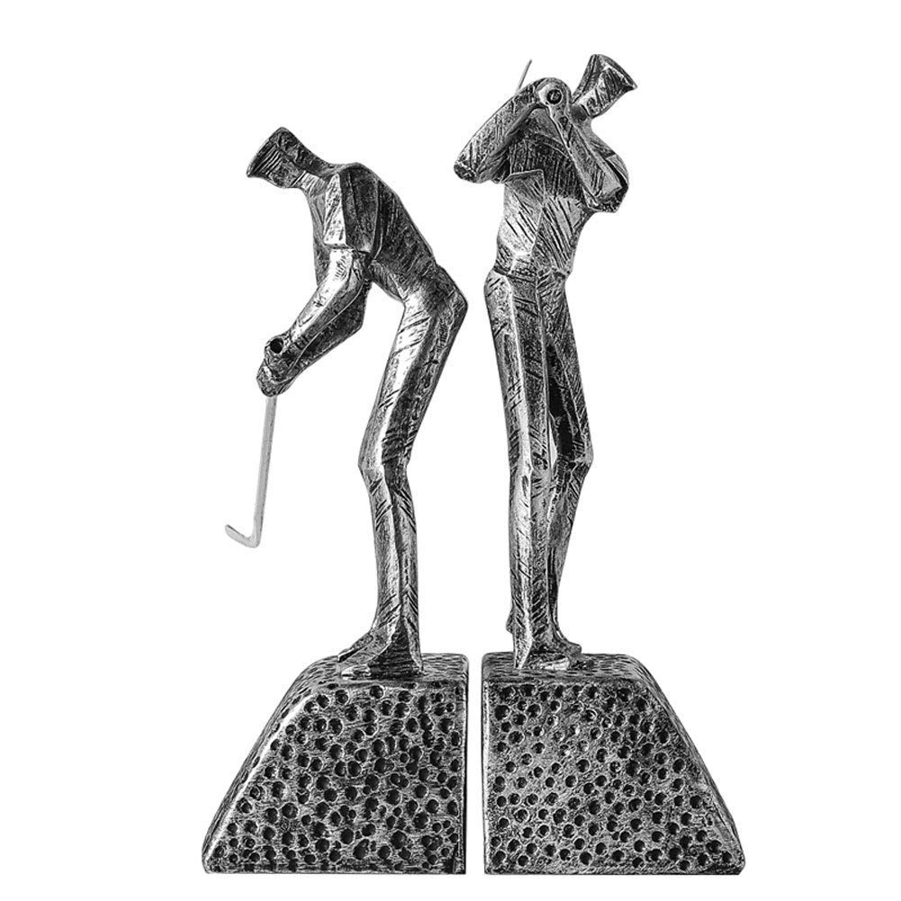 Golf Themed Bookends - Heavy Duty Bookends for Bookshelves, Home & Office Decor, School Storage - Perfect for Golf Lovers, Book Collectors & Home Organization
