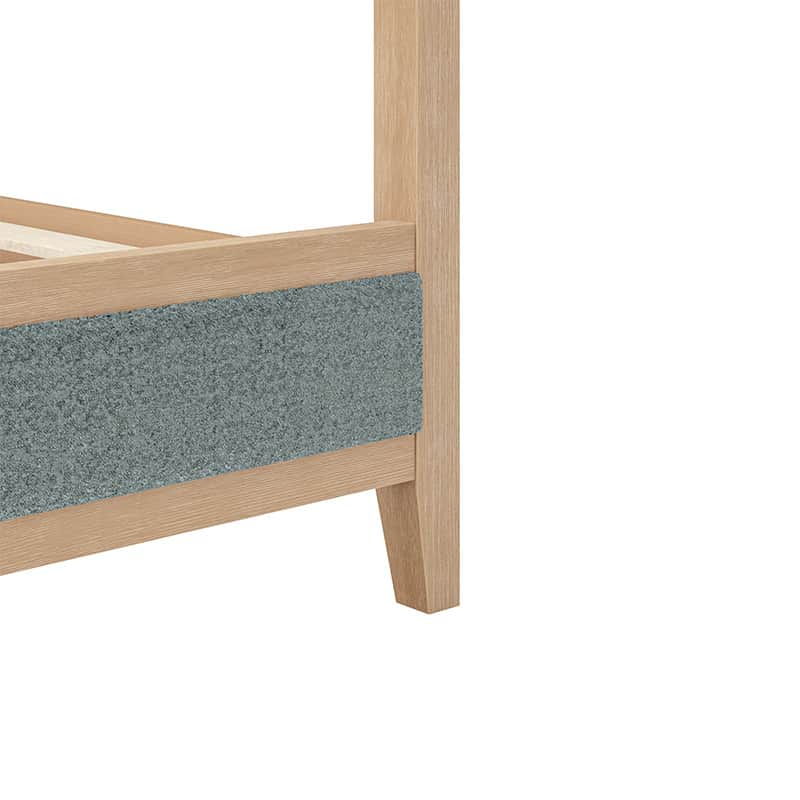 Sabina Upholstered Platform Bed with Adjustable Headboard - Solid Wood Frame Queen Size Bed - Perfect for Modern Bedroom, Guest Room & Master Suite