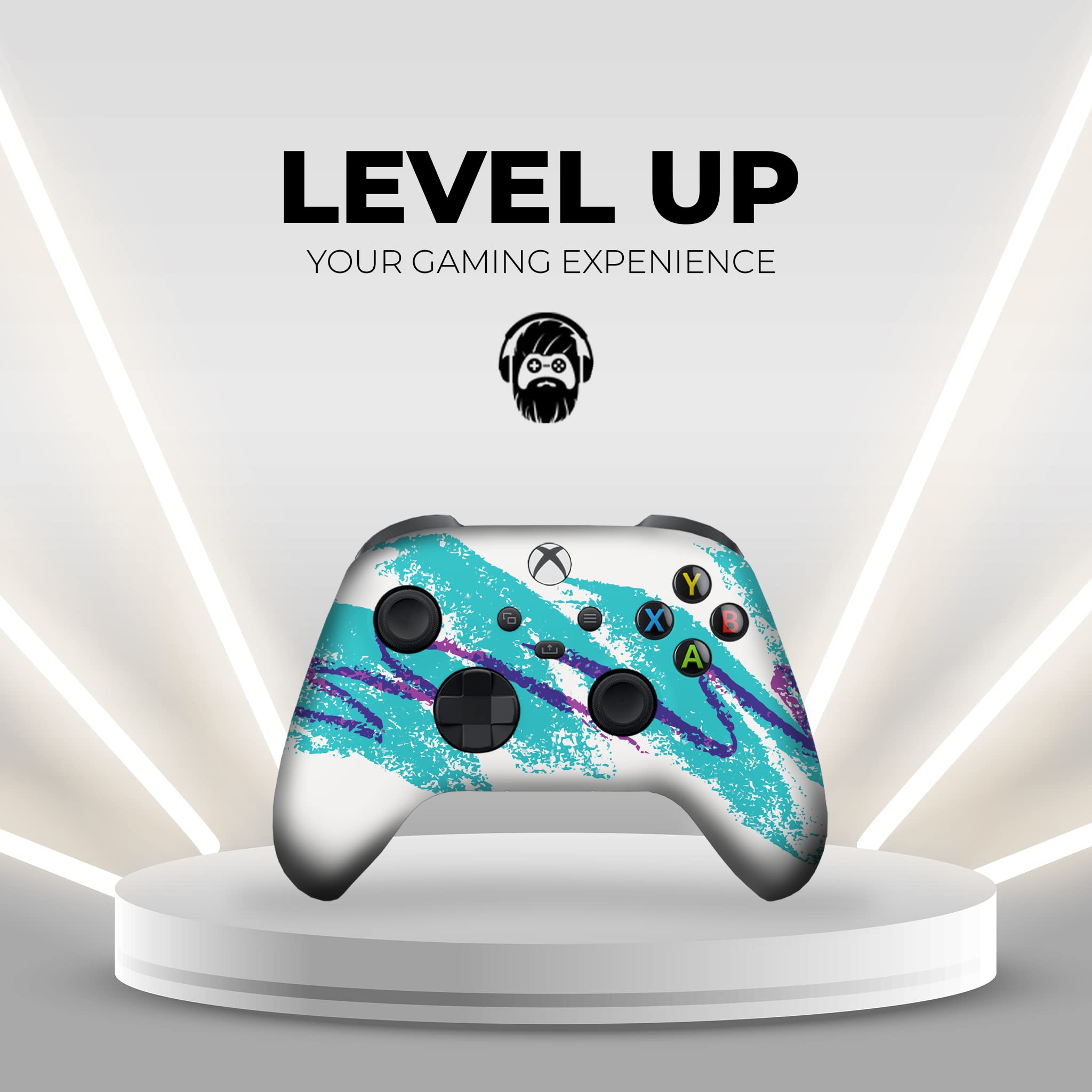 DreamController 90'S Cup Custom Wireless Xbox Controller - Compatible with Xbox One & Xbox Series X/S - Permanently Hydro-Dipped in USA (Not Just a Skin) - Modded for Enhanced Gaming - Perfect for Retro Gaming Enthusiasts & Collectors