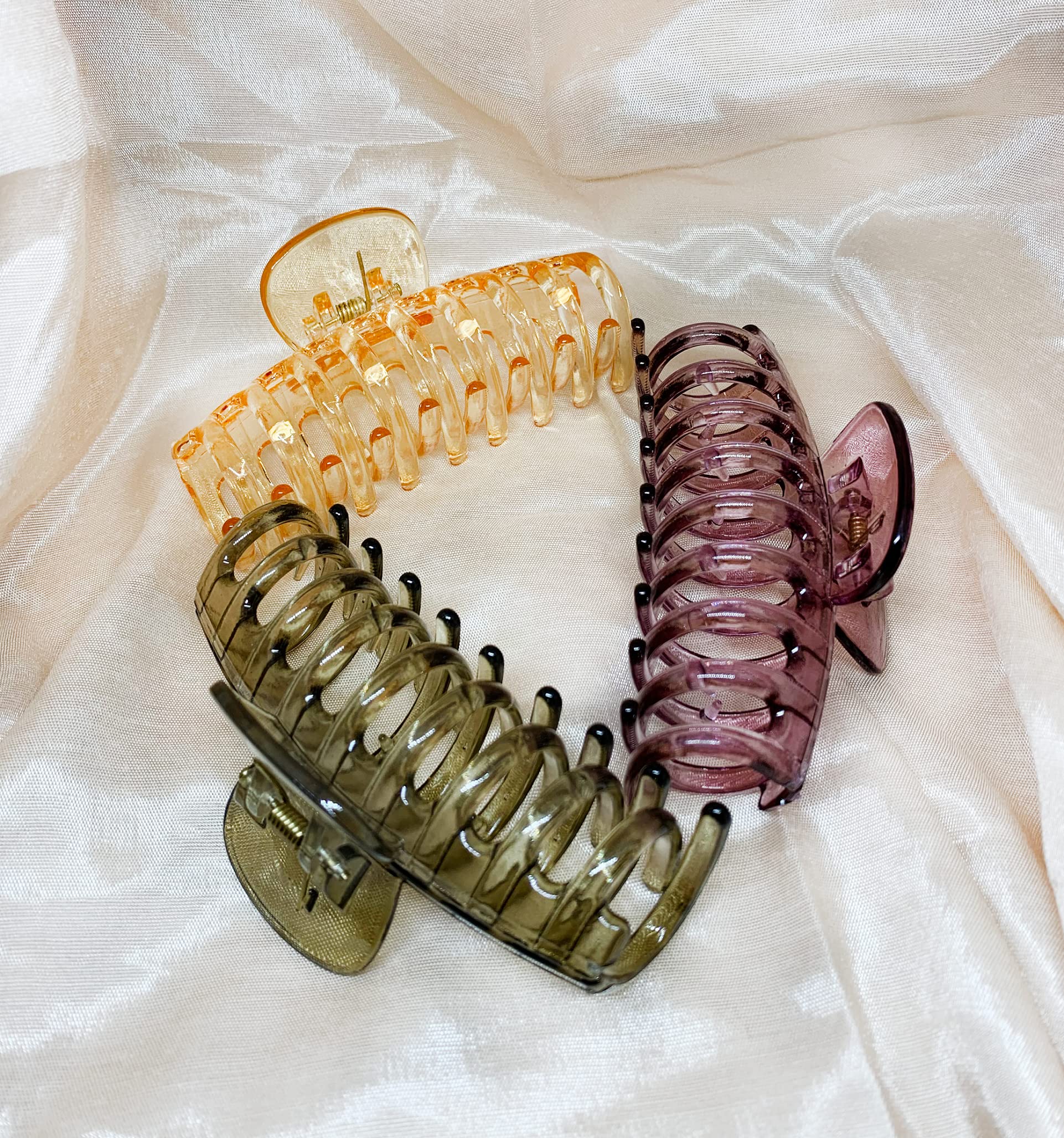 Starvis Large Matte Butterfly Hair Claw Clips for Women & Girls - 3 Pack Jumbo Hair Clamps, Banana Clips for Thick Hair - Perfect for Ponytails, Buns & Everyday Hairstyles