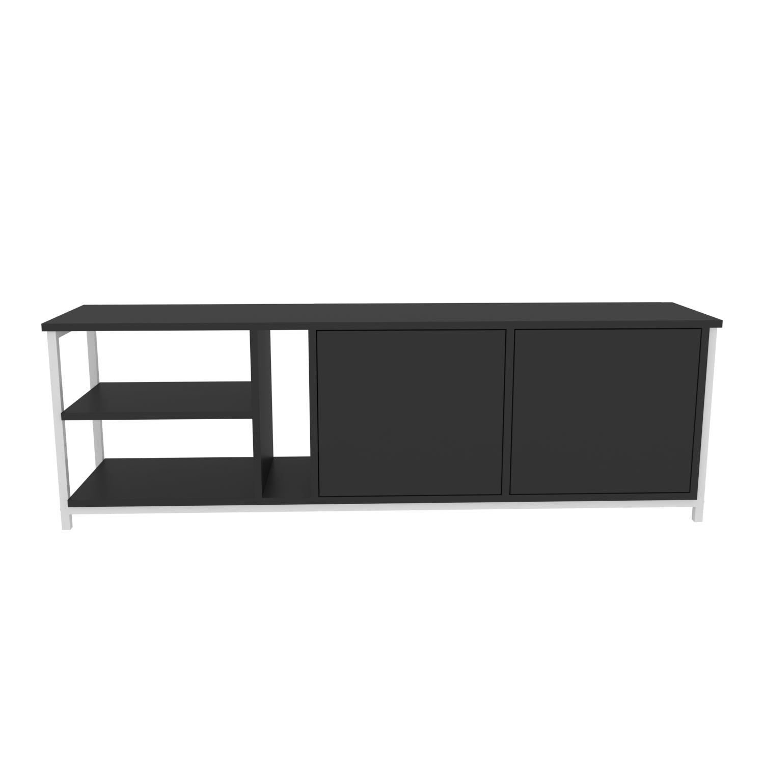 Primrose TV Stand for Living Room - Modern Entertainment Center with Storage Shelf for Flat Screen TVs up to 65