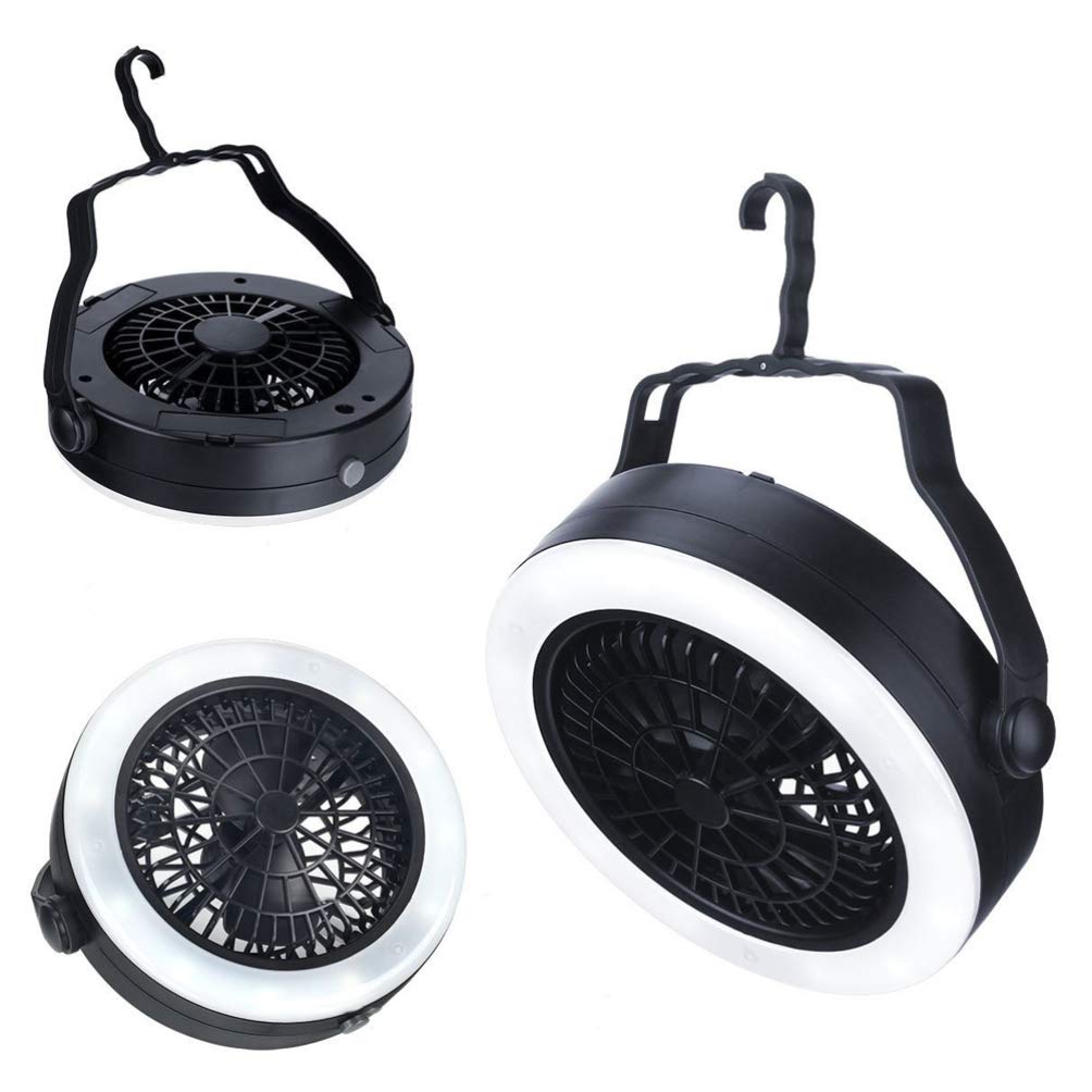 LIOOBO Multifunctional USB Camping Tent Lamp with Fan - Portable LED Lantern Light for Outdoor Travel, Hiking, Backpacking & Emergency Use | Home Accessories & Household Essentials