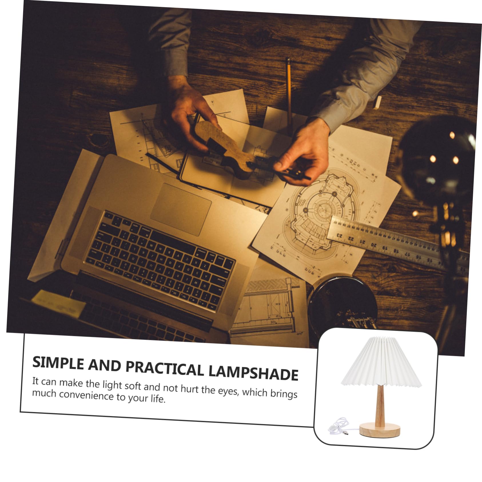 ARTIBETTER 2-Pack Wooden LED Night Light for Bedroom - Adjustable Sleep Lamp for Kids, Students & Adults - Warm White Dimmable Nightstand Light for Nursery, Home Decor & Reading