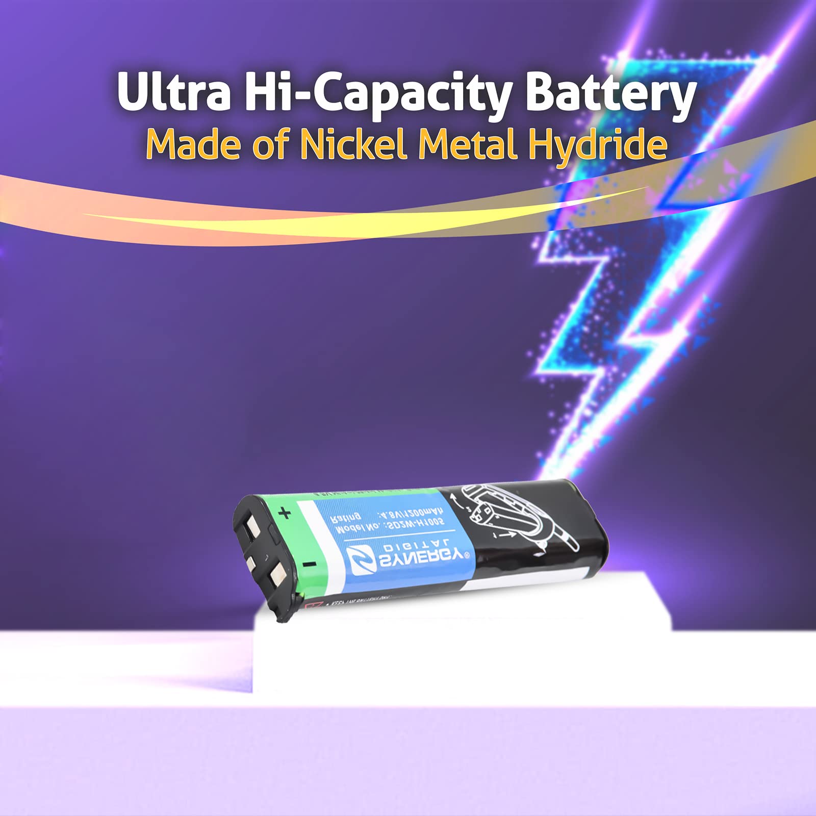 Synergy Digital 2-Way Radio Battery - High Capacity 1200mAh Ni-MH 4.8V Replacement for Motorola XTN & NNTN4190 - Perfect for Construction, Security, and Outdoor Communication