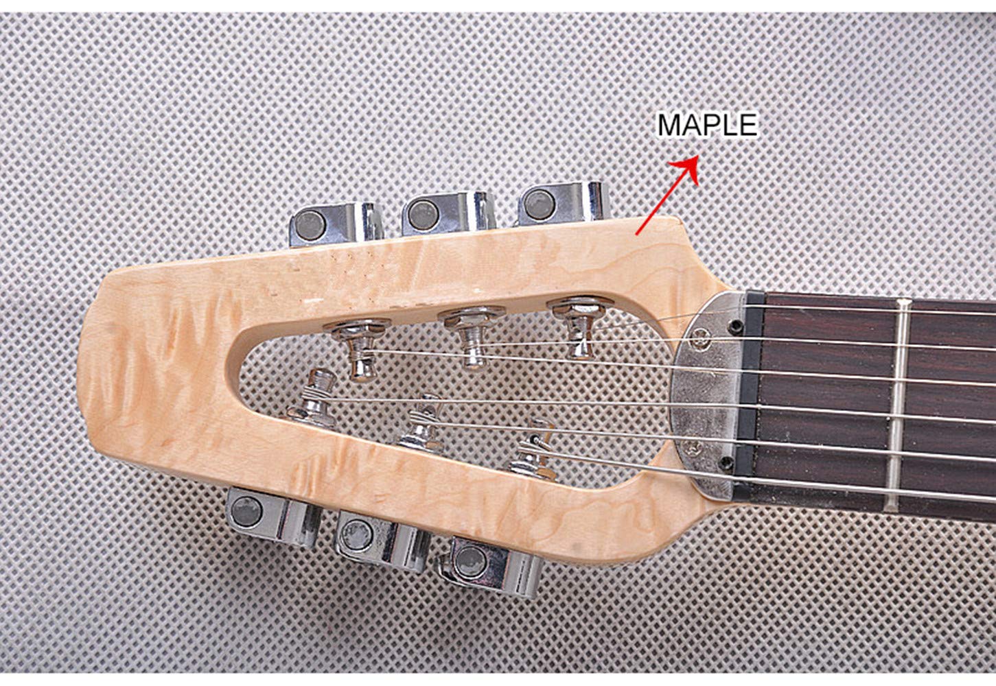 Portable Pocket Guitar Practice Neck - Beginner Guitar Trainer with Finger Exercise & Chord Training - Includes All Accessories & Case (Red) - Perfect for Travel, Home Practice & On-the-Go Musicians