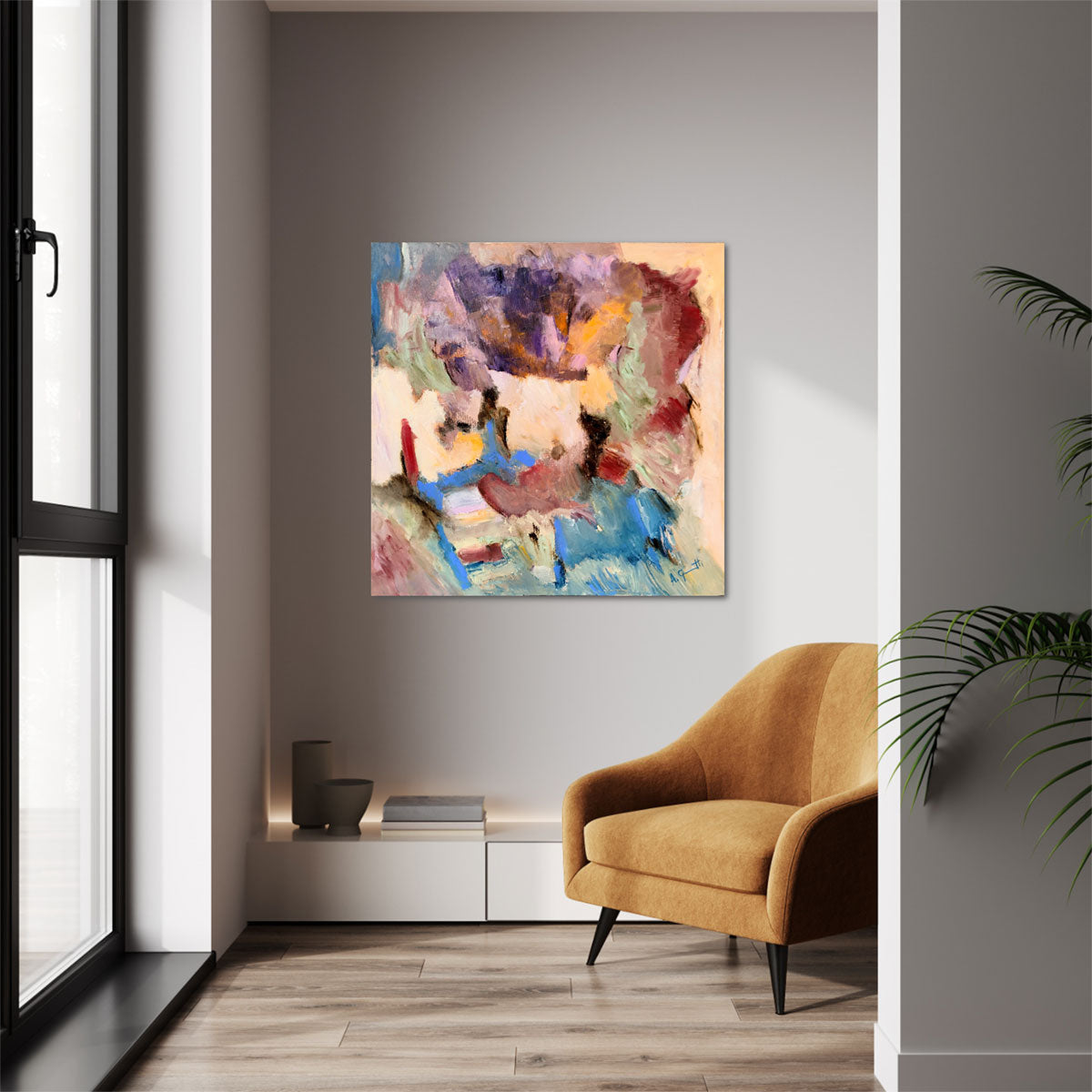 Stratigraphic Composition No.20 - Premium Wall Art Decor for Home & Office - Perfect for Living Room, Bedroom, or Workspace