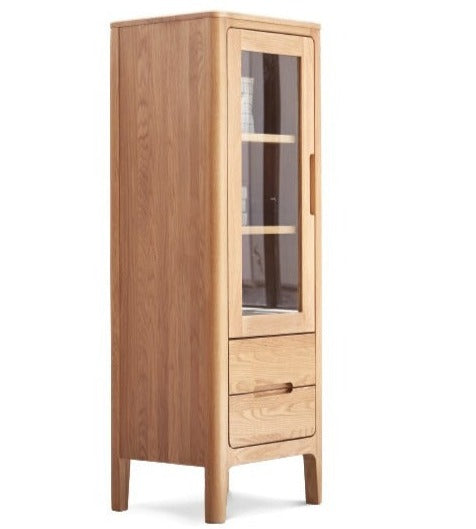16.5x13.8x47.2 inch / 42x35x120сm / Natural wood color / high side cabinet