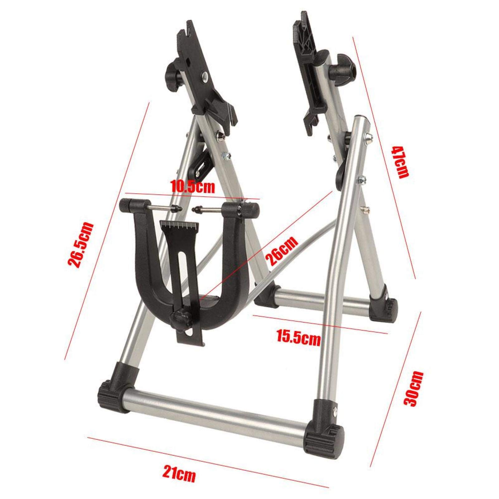 Professional Foldable Wheel Truing Stand - Heavy Duty Bicycle Wheel Alignment Tool for Road & Mountain Bikes | Perfect for Home Bike Repair & Outdoor Cycling Maintenance