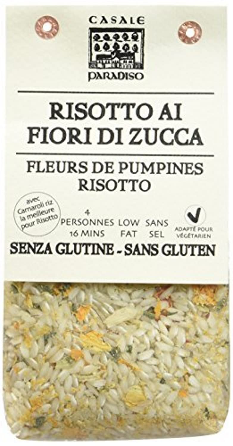 Casale Paradiso Pumpkin Blossom Risotto 300g - Authentic Italian Arborio Rice for Gourmet Cooking, Perfect for Romantic Dinners & Special Occasions