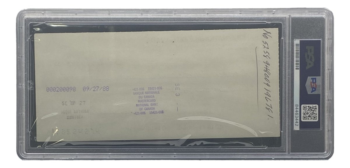 Authentic Maurice Richard Signed Montreal Canadiens Hockey Memorabilia - PSA/DNA Certified Bank Check #22 - Perfect for Sports Collectors & Hockey Fans Display