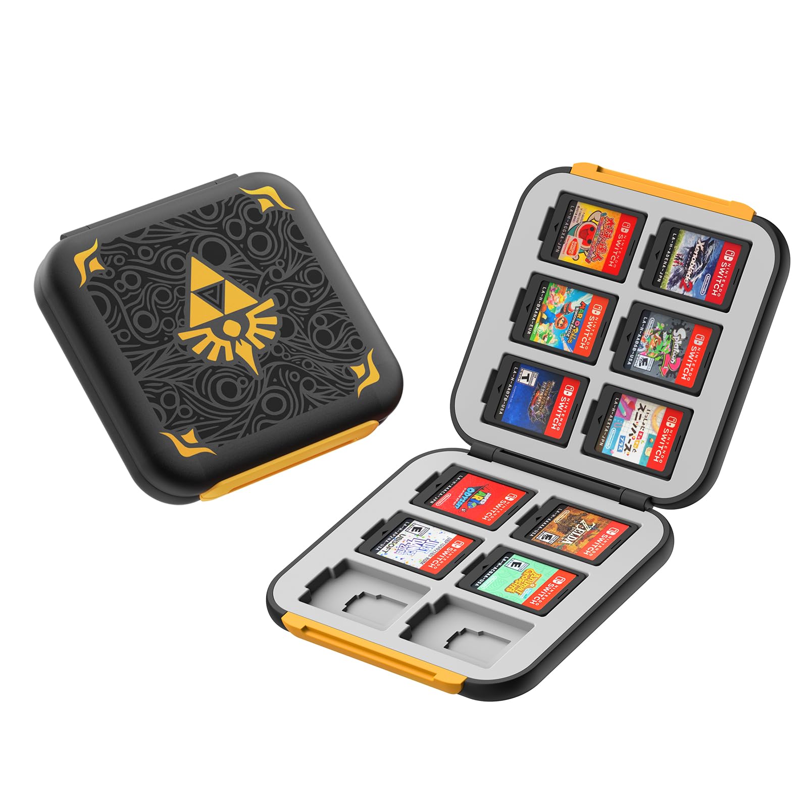 Nintendo Switch Game Card Holder - Compatible with Switch OLED & Switch Lite - 12 Slots Portable Storage Case with Secure Closure - Perfect for Travel & Gaming Organization