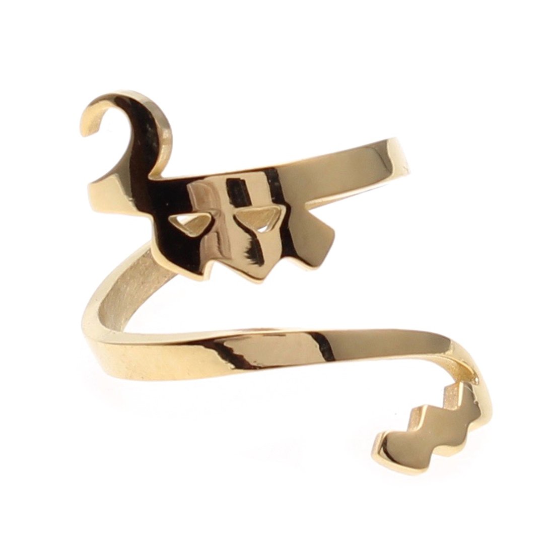 14K Gold Persian Parsi Love Eshgh Ring - Elegant Handmade Jewelry Gift for Women, Anniversary, Valentine's Day & Special Occasions