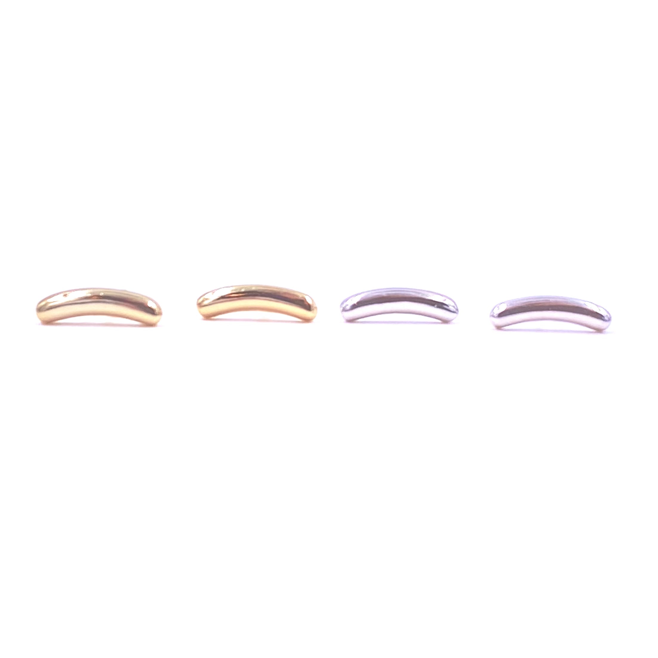 Sterling Silver Arc Design Stud Earrings for Women - Elegant Ashley Gold Jewelry for Everyday Wear & Special Occasions