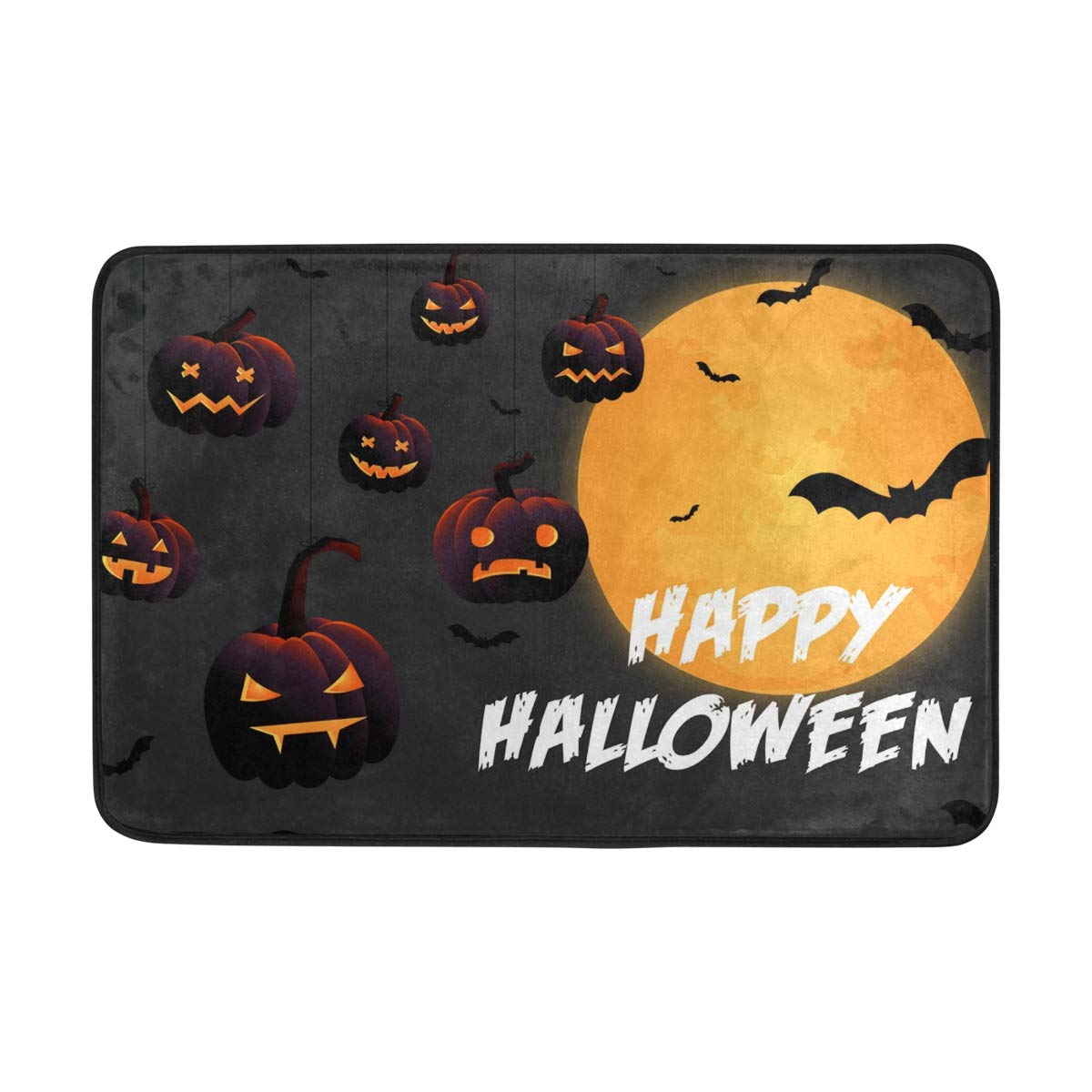 Non-Slip Halloween Indoor/Outdoor Doormat - Creative Welcome Mat for Front Door, Bathroom & Toilet - Perfect for Fall Decor & Home Entrance Safety