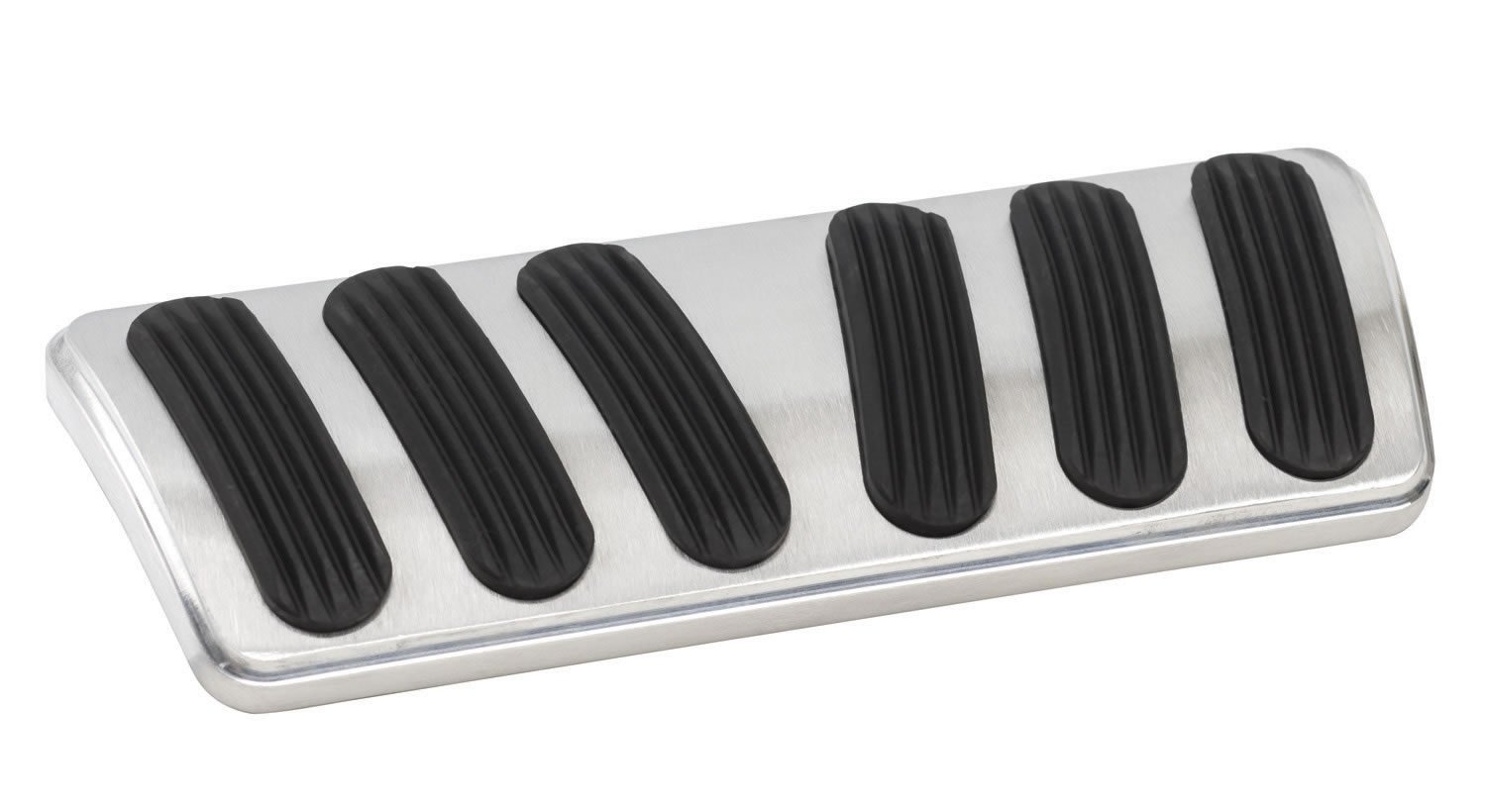 Lokar BAG-6147 Billet Aluminum Curved Automatic Brake Pads with Rubber - High Performance Brake System Upgrade for Classic Cars & Hot Rods