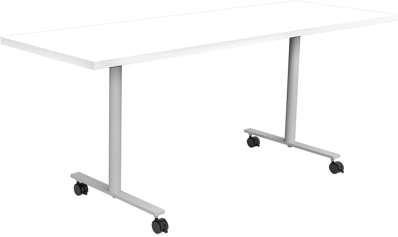 Safco JURNI 72 x 24 Inch Multi-Purpose Table with T-Leg Base and Locking Casters [JN7224NFXTCA] - Perfect for Office, Conference Room, Classroom, and Home Use