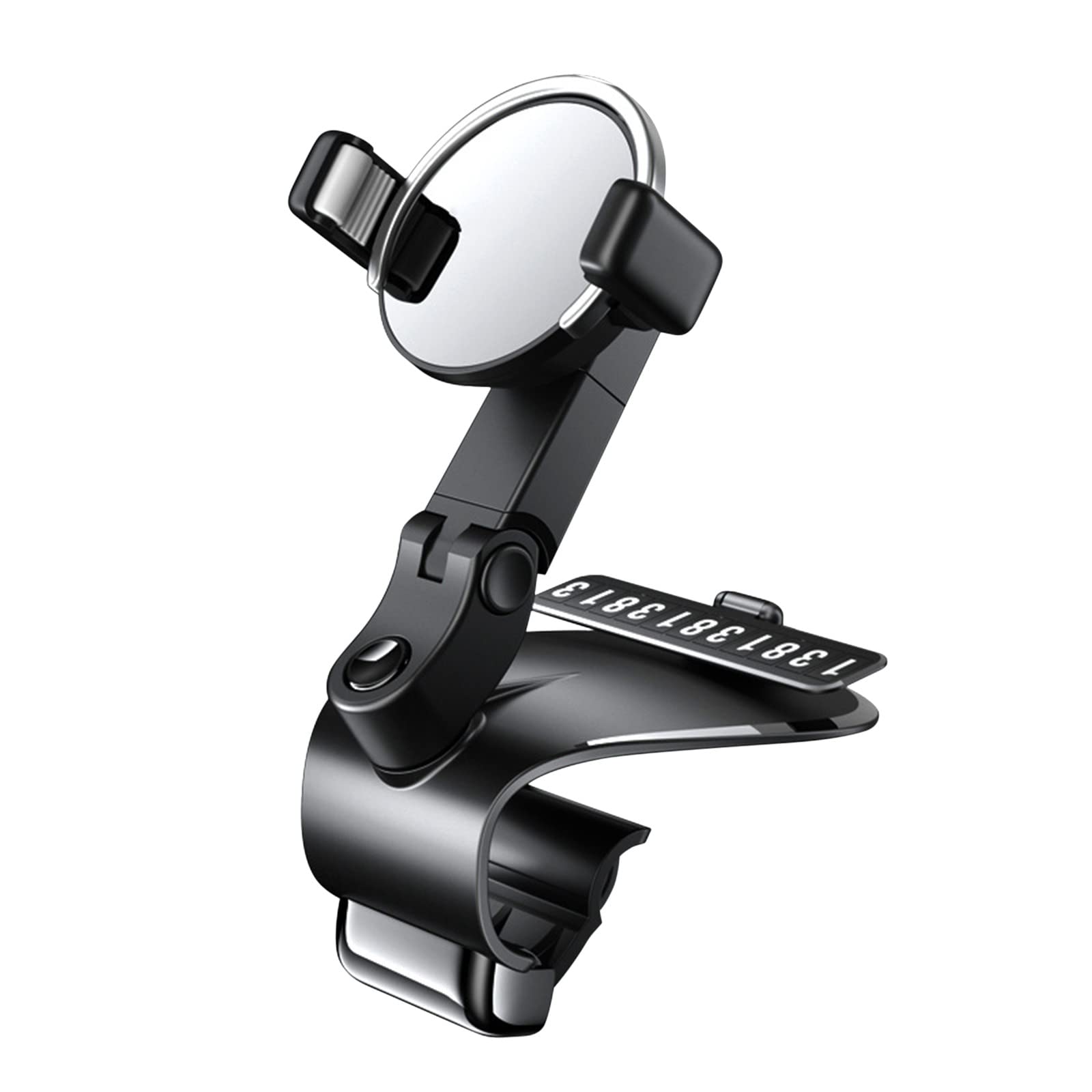Ultra Stable Car Phone Mount Holder - Universal Dashboard & Vent Clip Compatible with All Smartphones (iPhone, Android) - Perfect for GPS Navigation & Hands-Free Driving