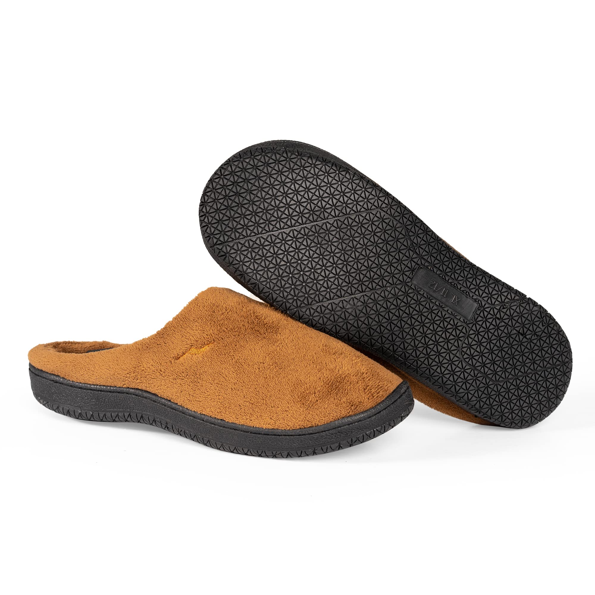 NORTY Men's Slip-On Clog Slippers with Memory Foam - Comfortable Indoor/Outdoor House Shoes for Relaxation & Casual Wear - Perfect for Home, Garden, and Quick Errands