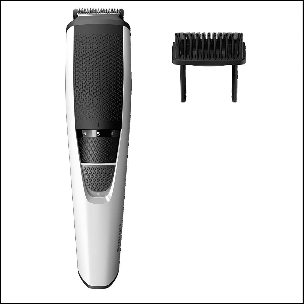 PHILIPS 3000 Series Beard Trimmer BT3206 - Professional Grooming Kit for Men | Refurbished with Home Essentials Warranty | Perfect for Travel, Home & Salon Use
