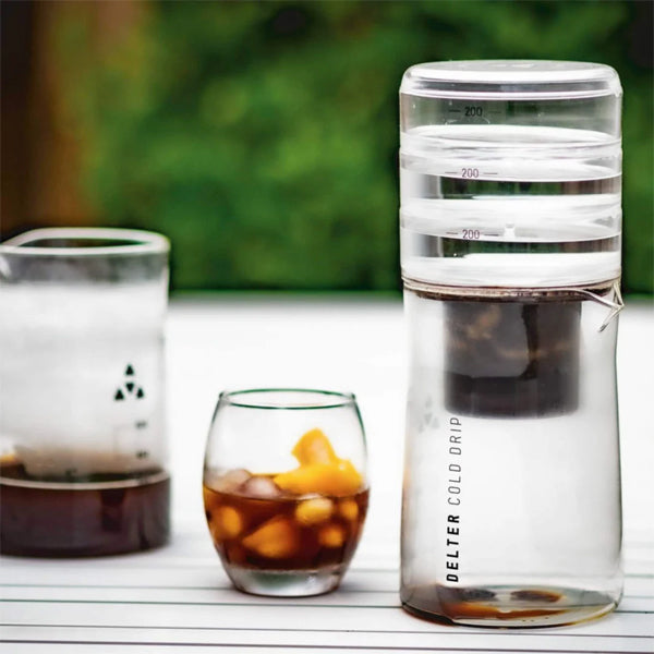 Premium Delter Cold Drip Coffee Maker - Portable Iced Coffee Brewer for Home & Office - Perfect for Camping, Travel & Outdoor Adventures