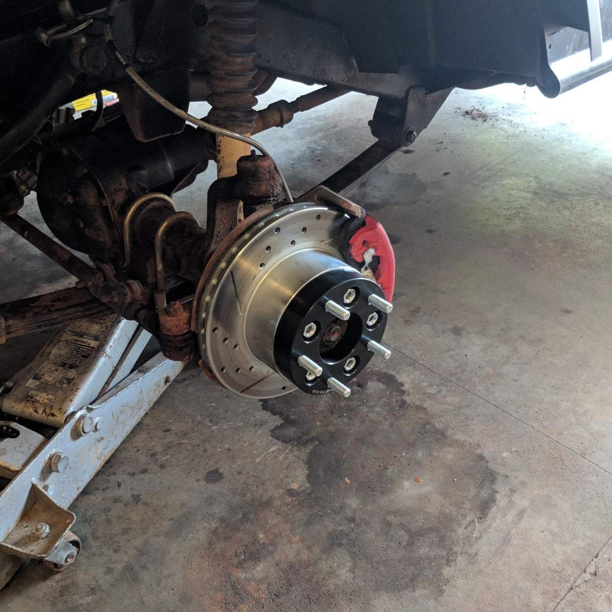 Dynofit 1 Inch Wheel Spacers (5x4.5 Bolt Pattern) - Set of 2 for Jeep Wrangler XJ KJ KK TJ ZJ, Ford Explorer Mustang Ranger Edge - 82.5mm Center Bore with 1/2-20 Studs - Perfect for Off-Roading & Custom Wheel Fitment