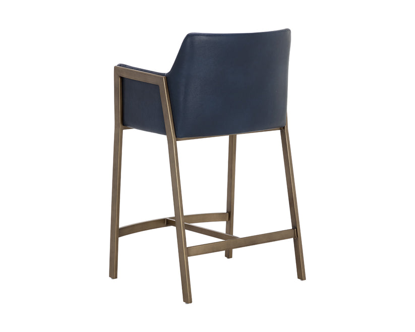 Bernadette Barstool - Modern Kitchen Counter Stool with Back Support & Swivel Base - Perfect for Breakfast Bars, Kitchen Islands & Home Decor
