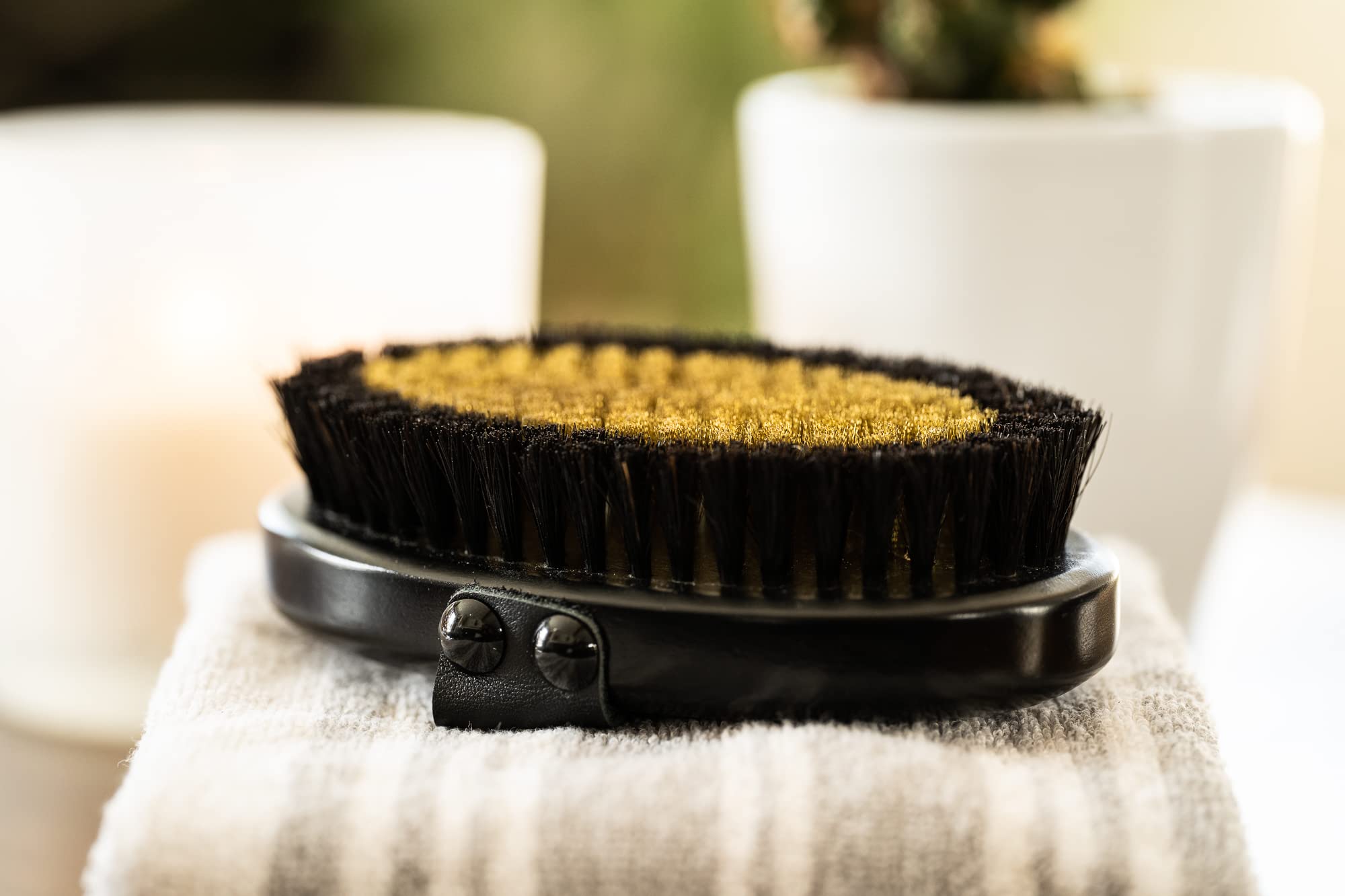 Copper Dry Brush for Body - Exfoliating Skin Brush with Ion Charged Copper Bristles for Lymphatic Drainage, Blood Circulation & Glowing Skin | Perfect for Cellulite Reduction, Detox & Spa Self Care at Home