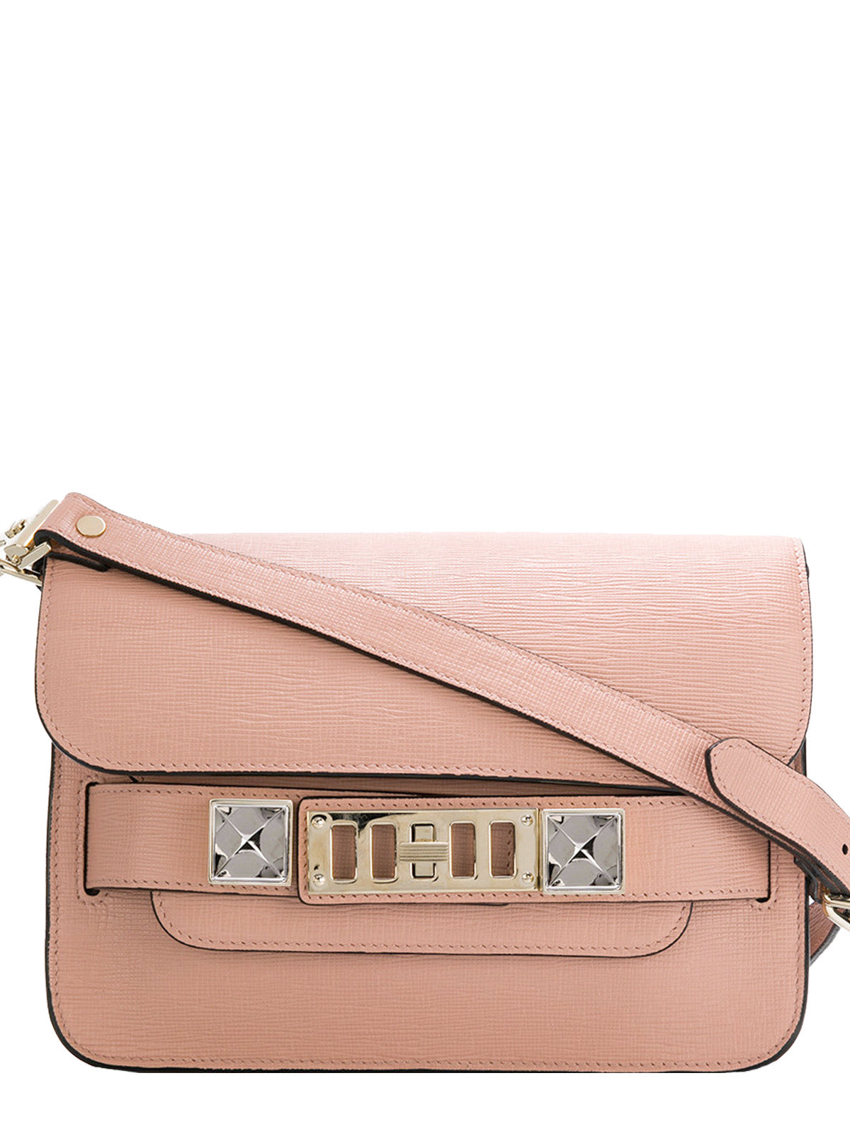 PS11 Mini Classic Linosa Crossbody Bag in Blush Pink - Elegant & Compact Women's Handbag for Daily Use, Work, and Evening Outings