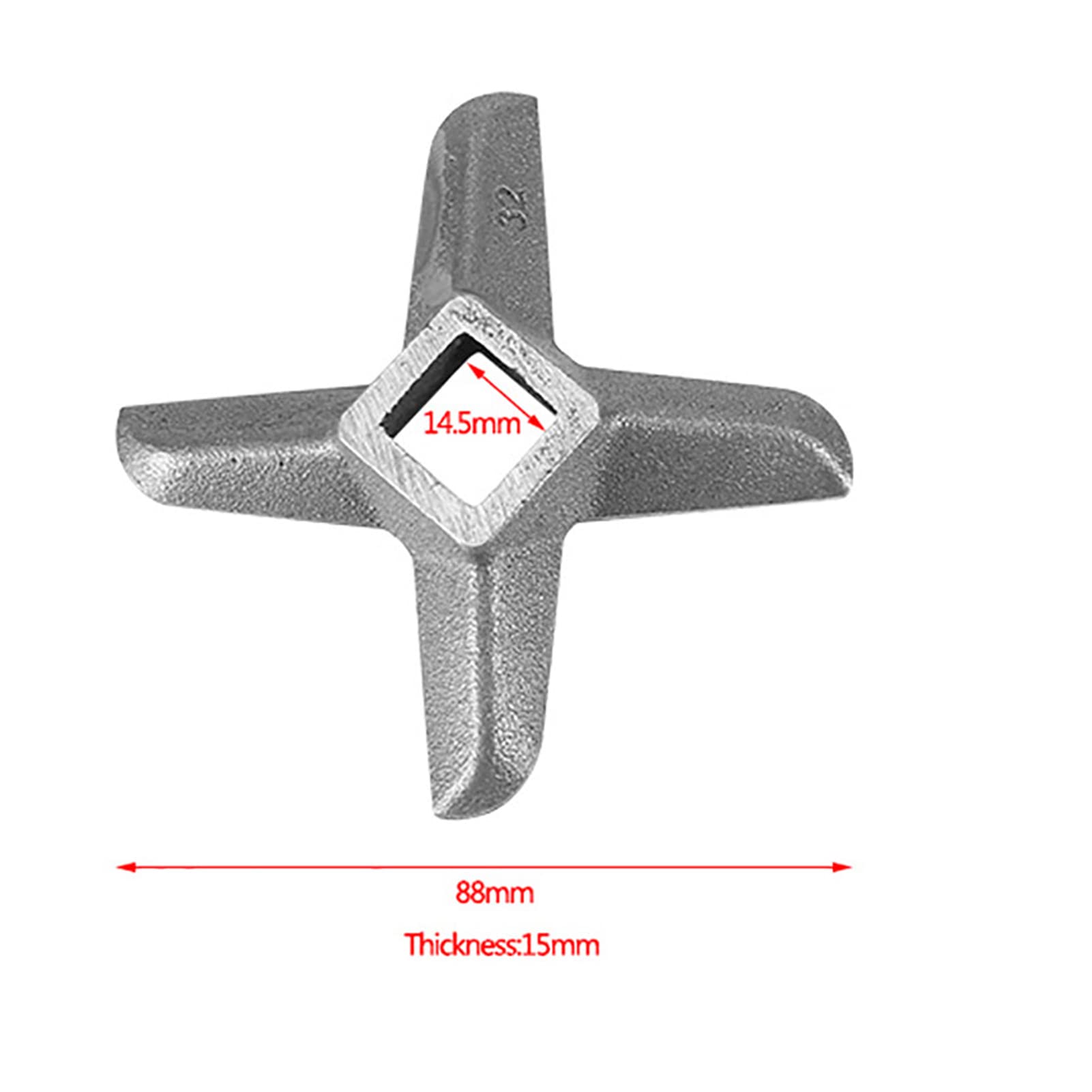 Stainless Steel Meat Grinder Blade #32 - Professional Kitchen Replacement for Home Use