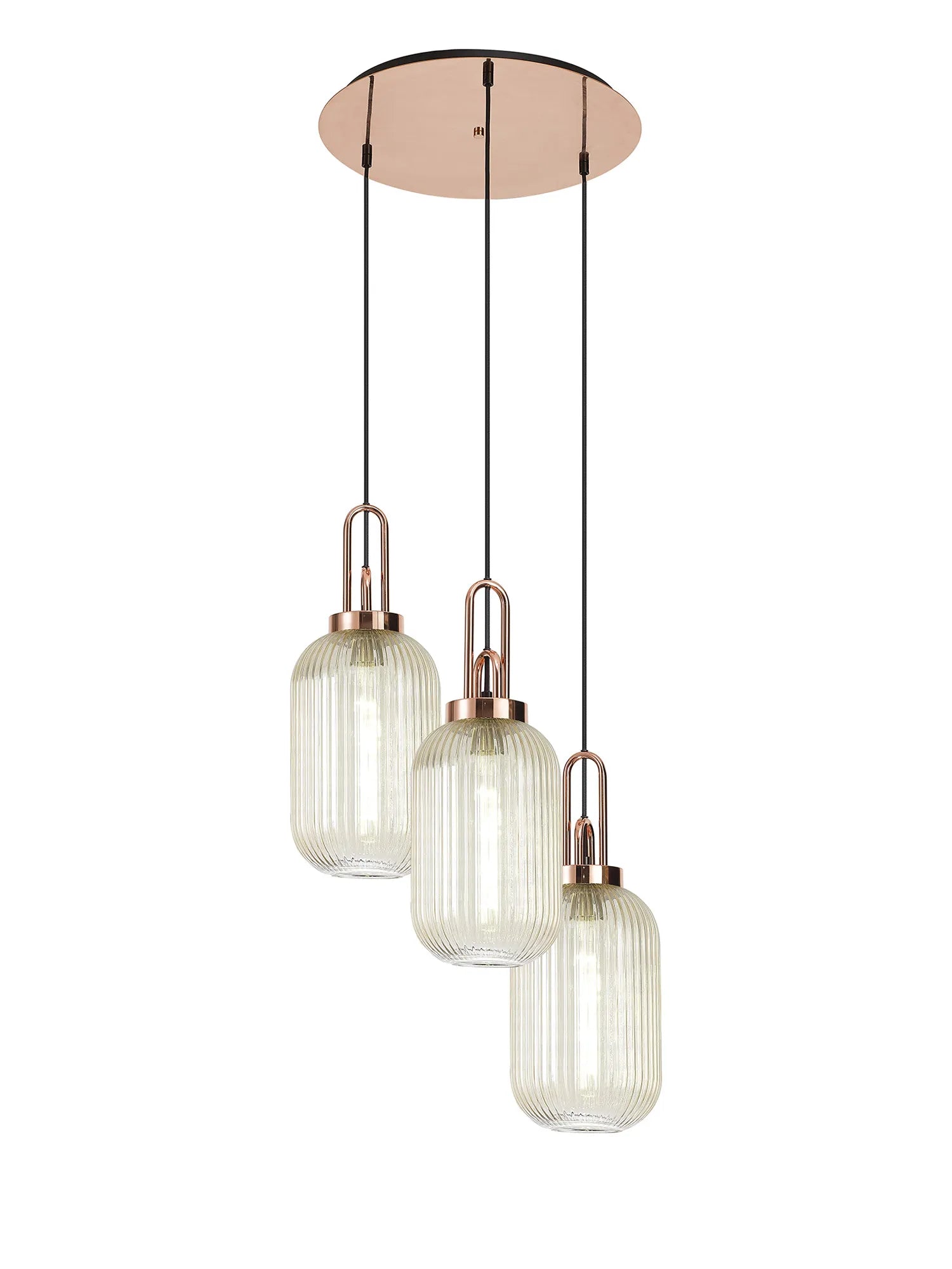 Stylish Cadiz 3-Light Cluster Pendant - Modern Ceiling Lighting Fixture for Dining Room, Kitchen Island & Living Room Decor